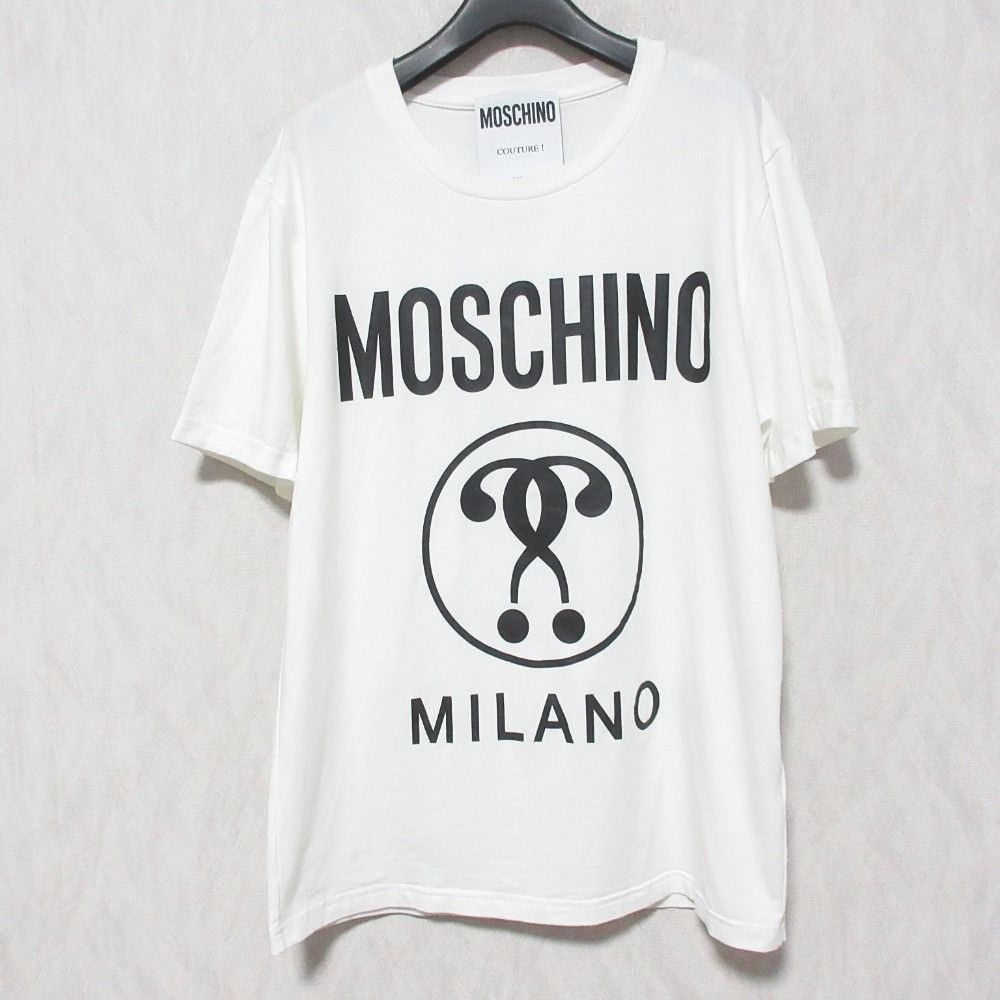 Moschino Moschino MOSCHINO Logo Print Cotton T Shirt Textile T-Shirts 201ZPA07122039 DUTY FREE for USA Size ONE SIZE - 1 Thumbnail