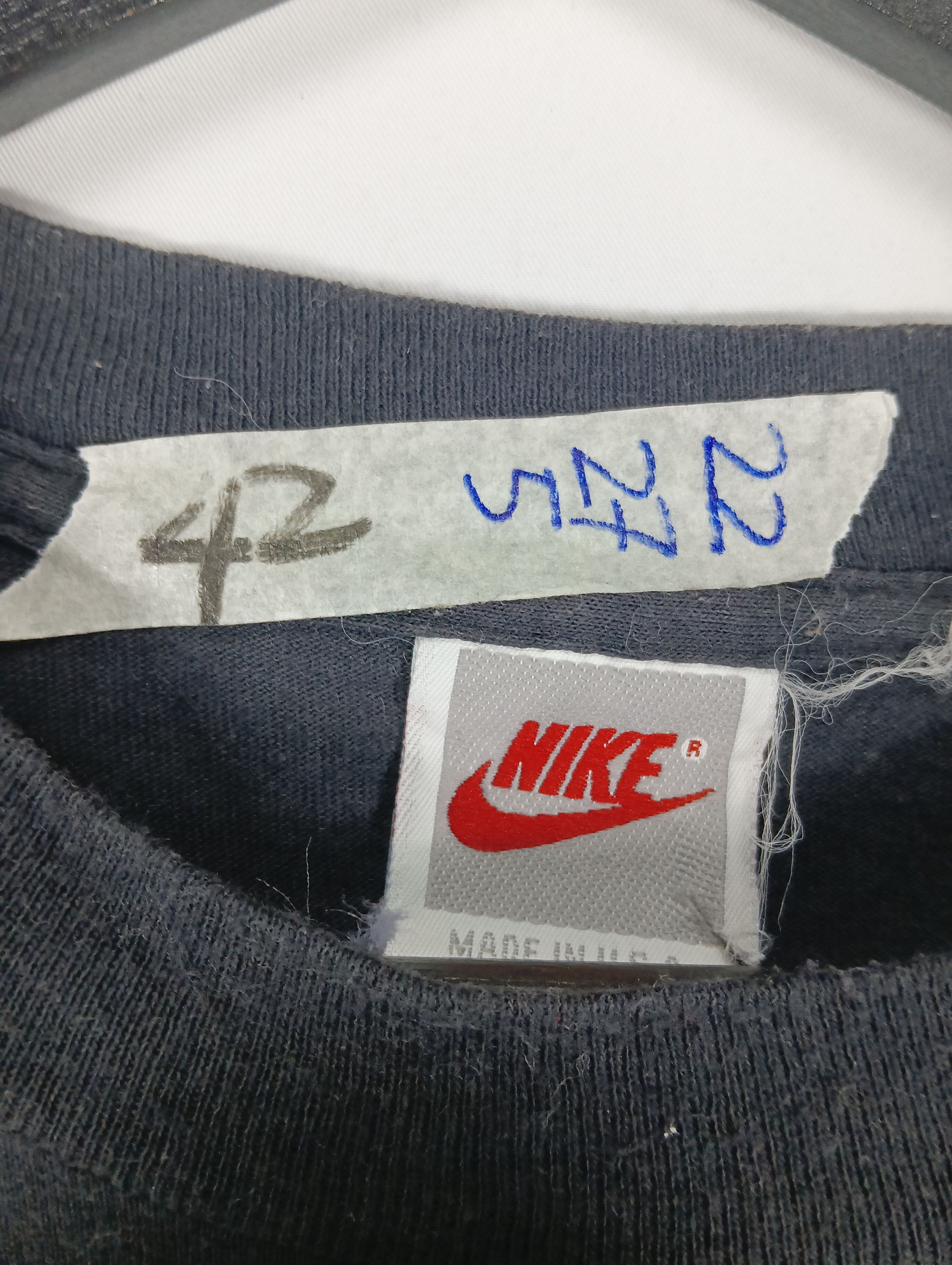 Nike vintage nike big logo 90s gray tab distressed JUST DO IT Size US L / EU 52-54 / 3 - 2 Thumbnail