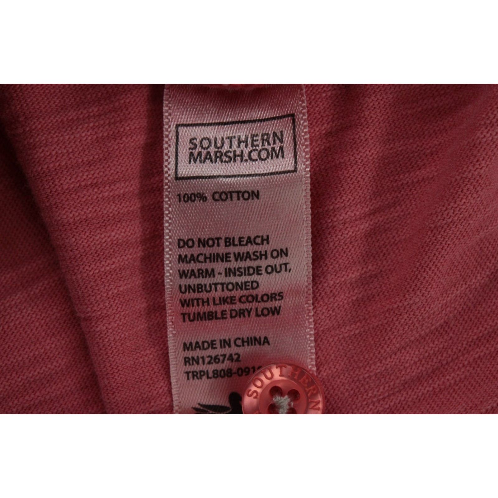 Vintage Southern Marsh Polo Shirt Men’s Medium Red Cotton Short Sleeve Golf Preppy Cozy Size US M / EU 48-50 / 2 - 6 Thumbnail