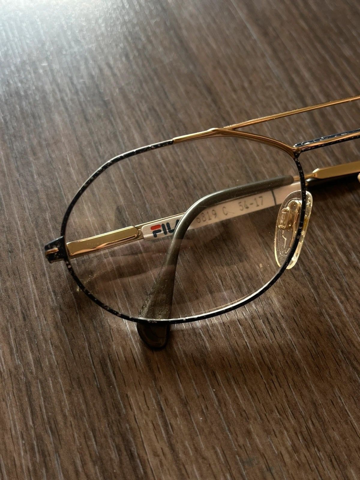 Fila FILA Eyeglass Frames Demo Lens Deadstock 6819 C 54-17 1980's Size ONE SIZE - 3 Thumbnail