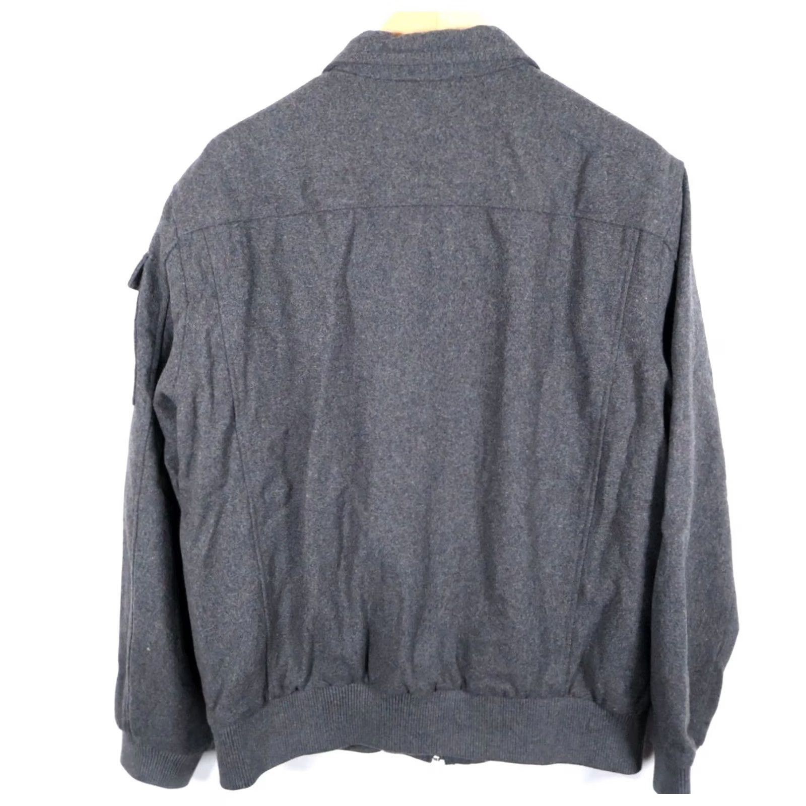 Gap Gap Bomber Jacket Men XL Gray Wool Blend Full Zip Lined Vintage? No Retro Core Size US XL / EU 56 / 4 - 2 Thumbnail