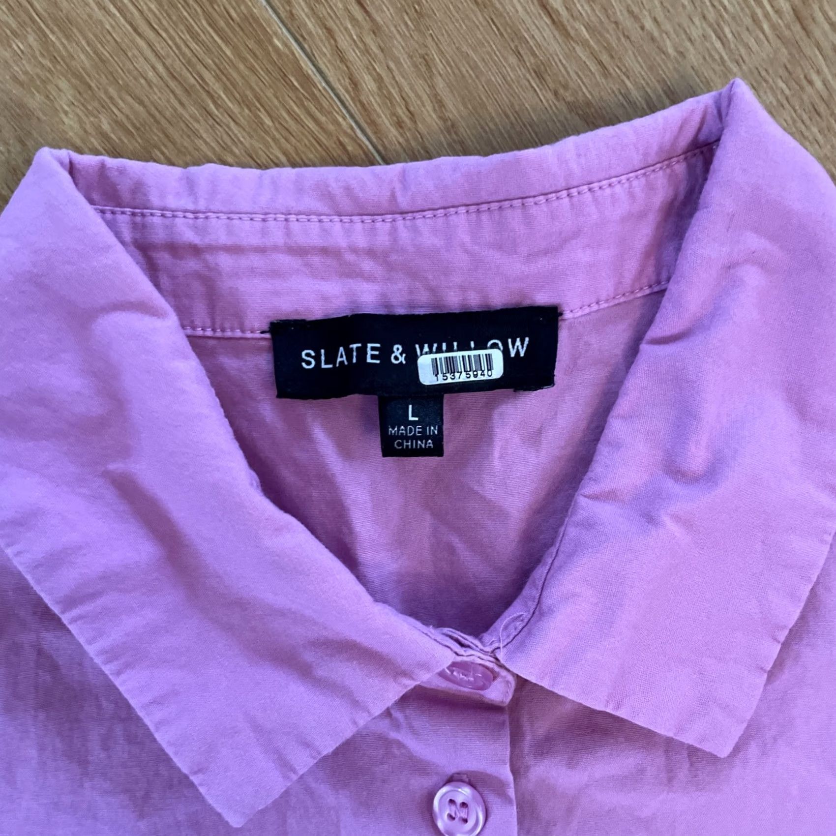 Vintage Slate & Willow Shirt Dress Endless Oversized Pink Sleeveless Button Up Drawstring L Women Size L / US 10 / IT 46 - 4 Thumbnail