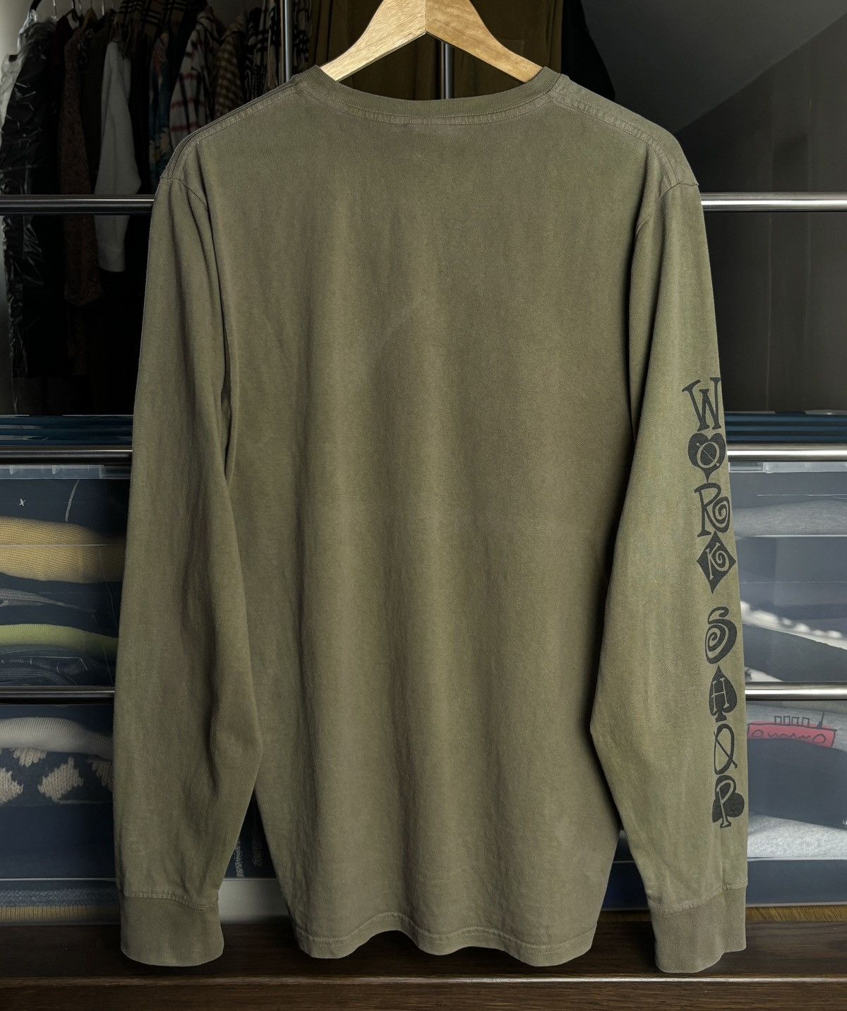 Our Legacy × Stussy Our Legacy x Stussy Crown Work Shop Long Sleeve T-shirt Size US M / EU 48-50 / 2 - 6 Thumbnail