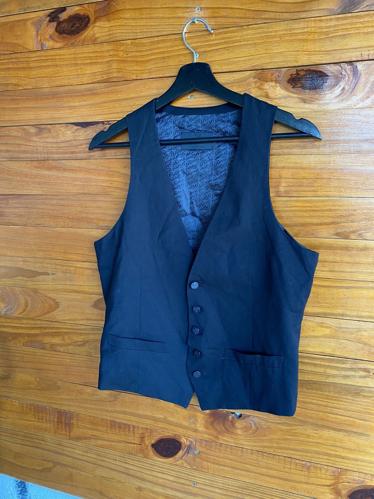 Roen Roen × Semantic Design Skull Vest – Gothic Rock Men’s Black Size US S / EU 44-46 / 1 - 4 Thumbnail