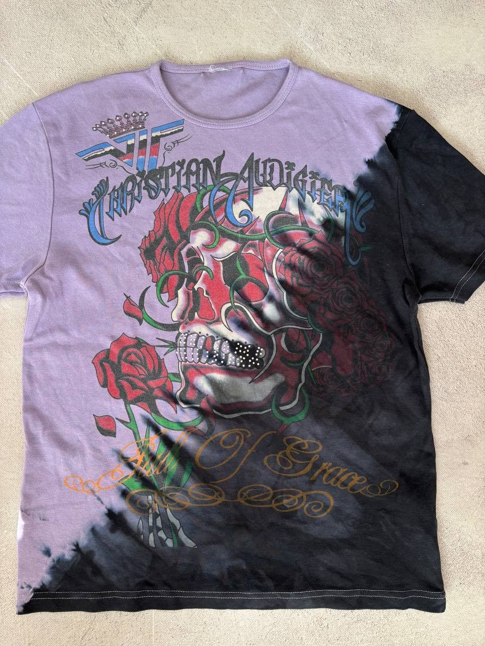 Ed Hardy Ed Hardy x Christian Audigier Y2K Vintage Japan T Shirt Size US XL / EU 56 / 4 - 2 Thumbnail