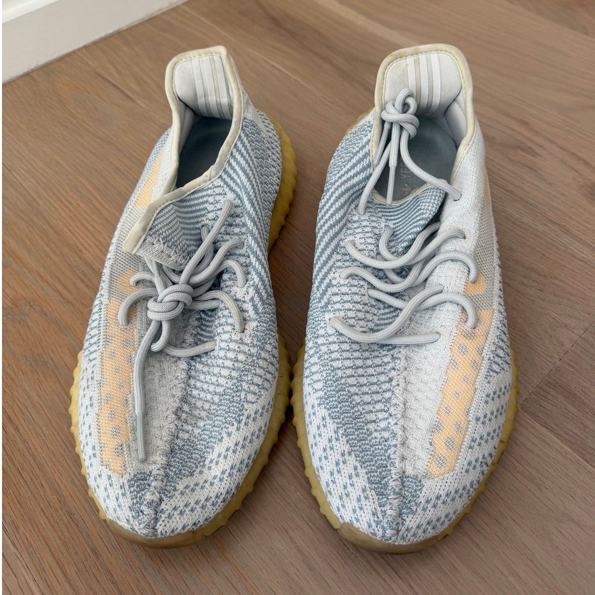 Yeezy Adidas Yeezy Boost 350 V2 Ash Blue Mens 12 Grey Sneakers Size US 12 / EU 45 - 1 Thumbnail