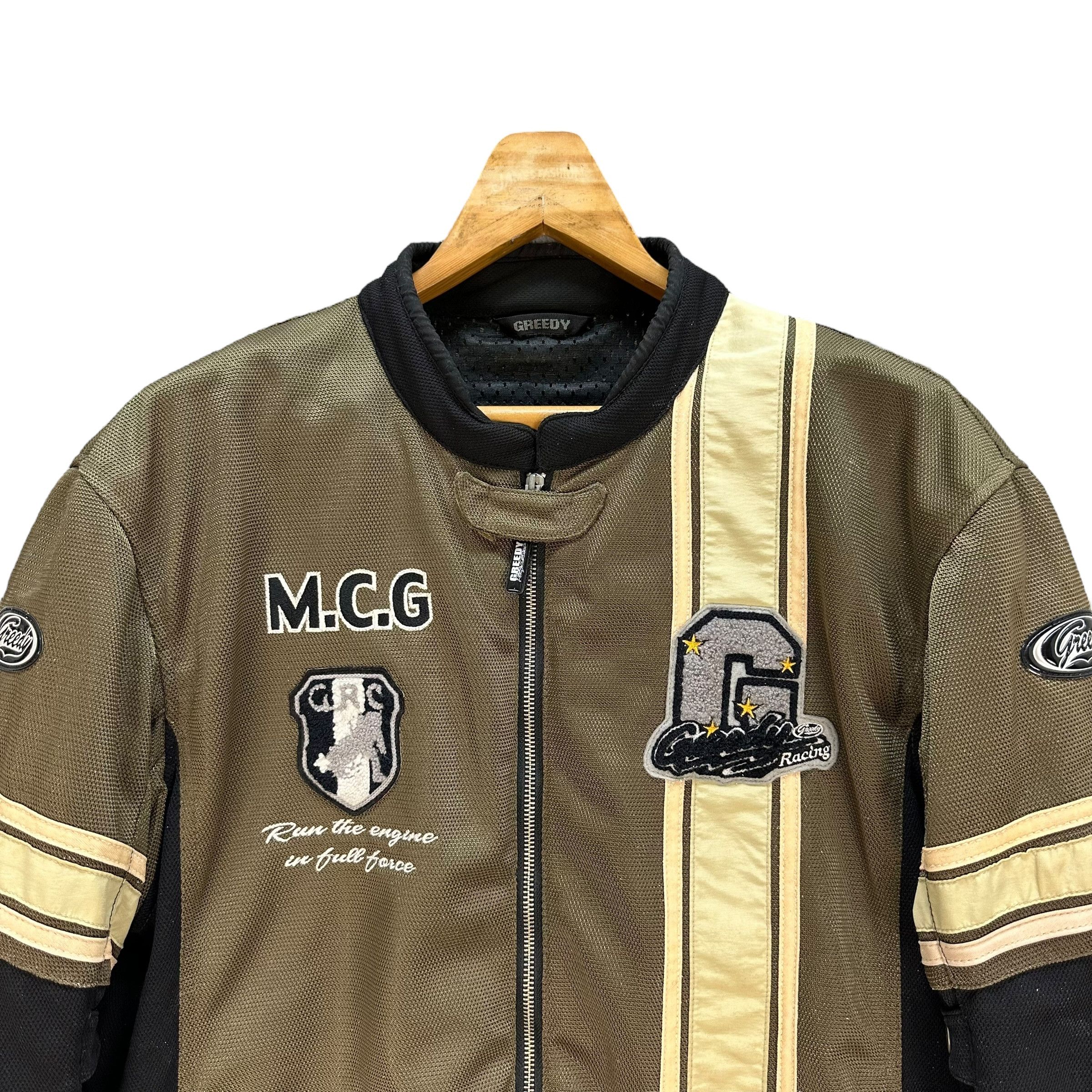 Vintage GREEDY RACING Motorcycles Jacket #A17-0413 Size US XL / EU 56 / 4 - 2 Thumbnail
