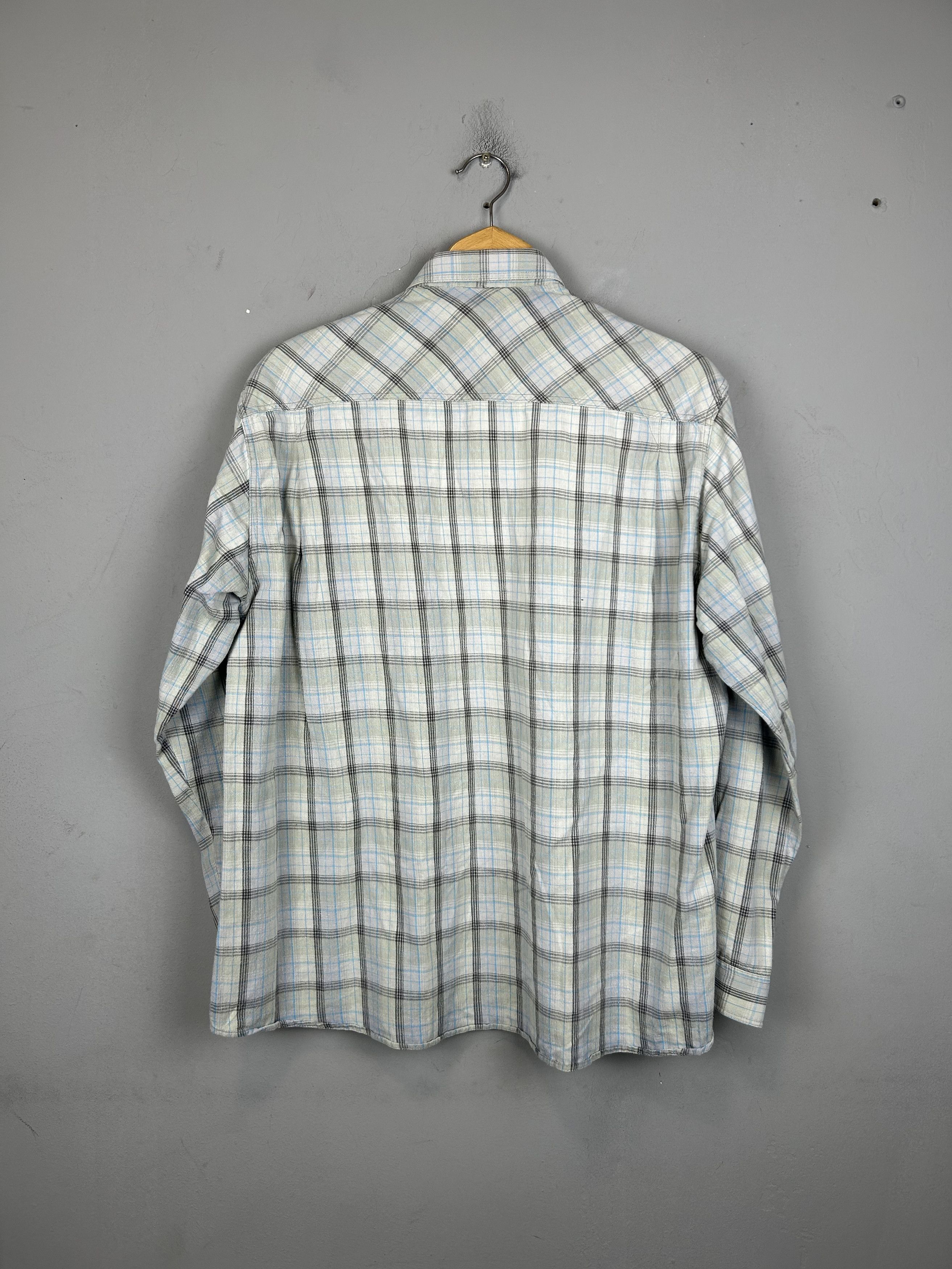 Flannel × Vintage × Wrangler Wrangler Vintage Shirt Checked Patterned Long Sleeve Size US L / EU 52-54 / 3 - 4 Thumbnail