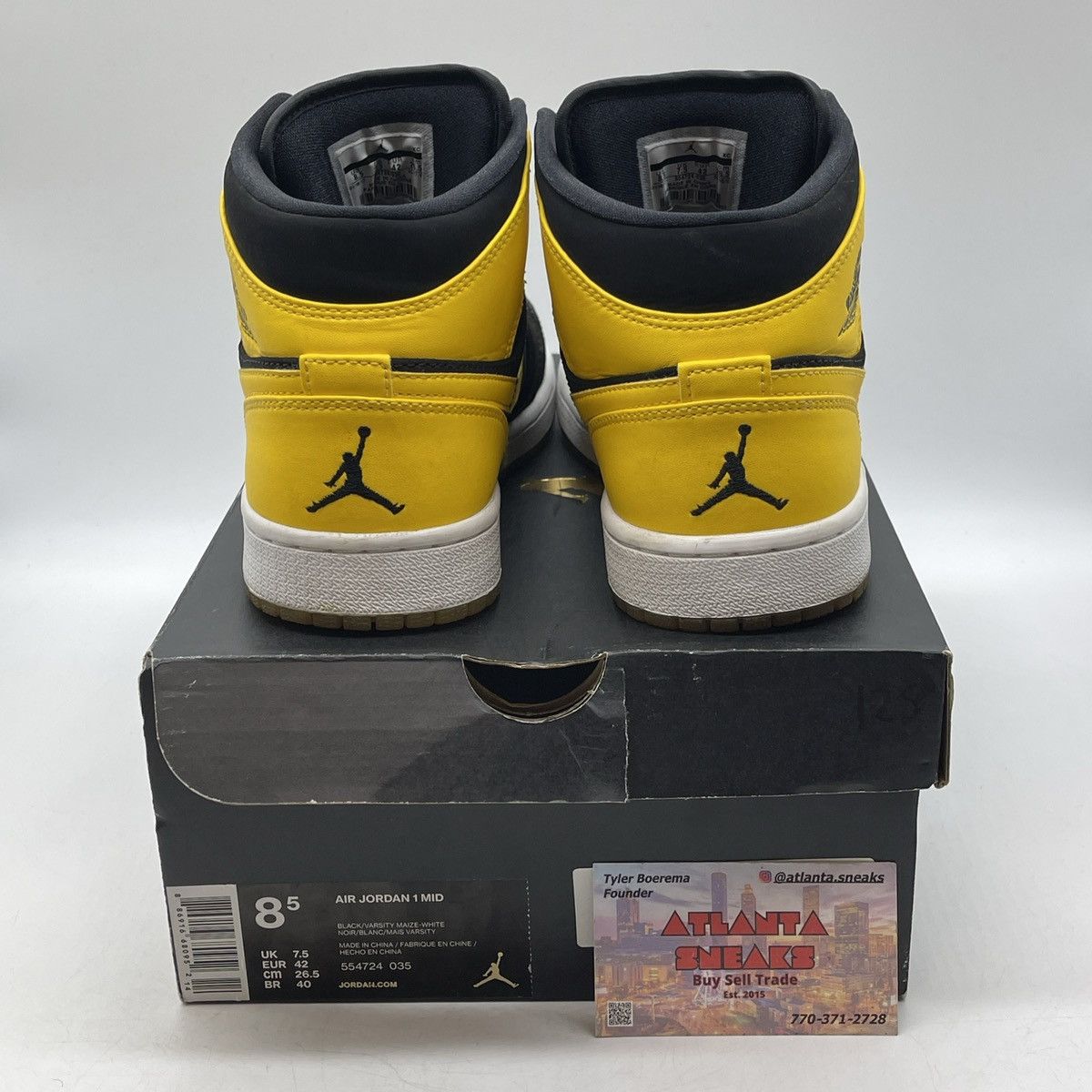 Jordan Brand Air Jordan 1 mid new love Size US 8.5 / EU 41-42 - 3 Thumbnail