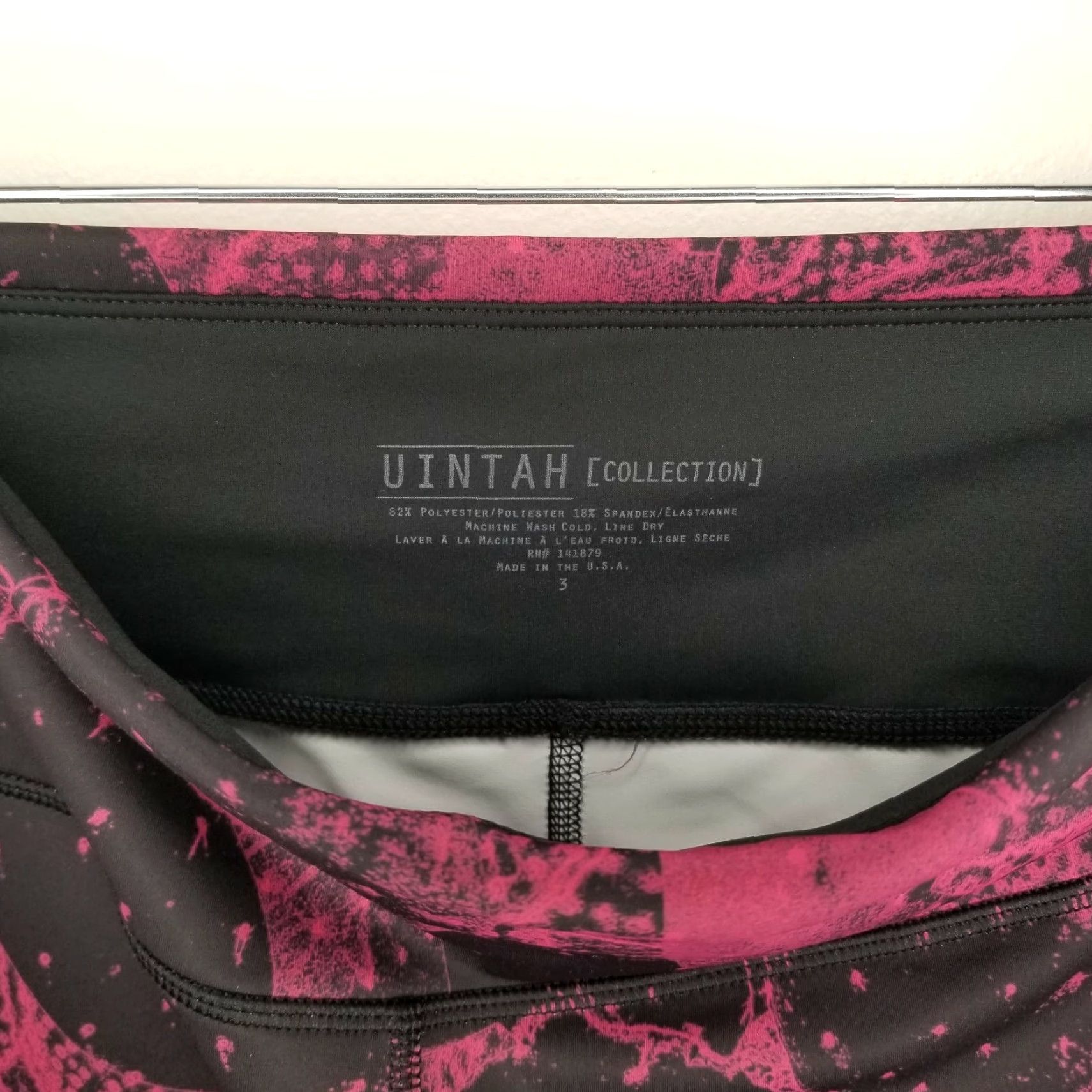 Pinko UINTAH Women's Pink Black Yoga Leggings Size 3 Compression Activewear Size 26" / US 2 / IT 38 - 3 Thumbnail