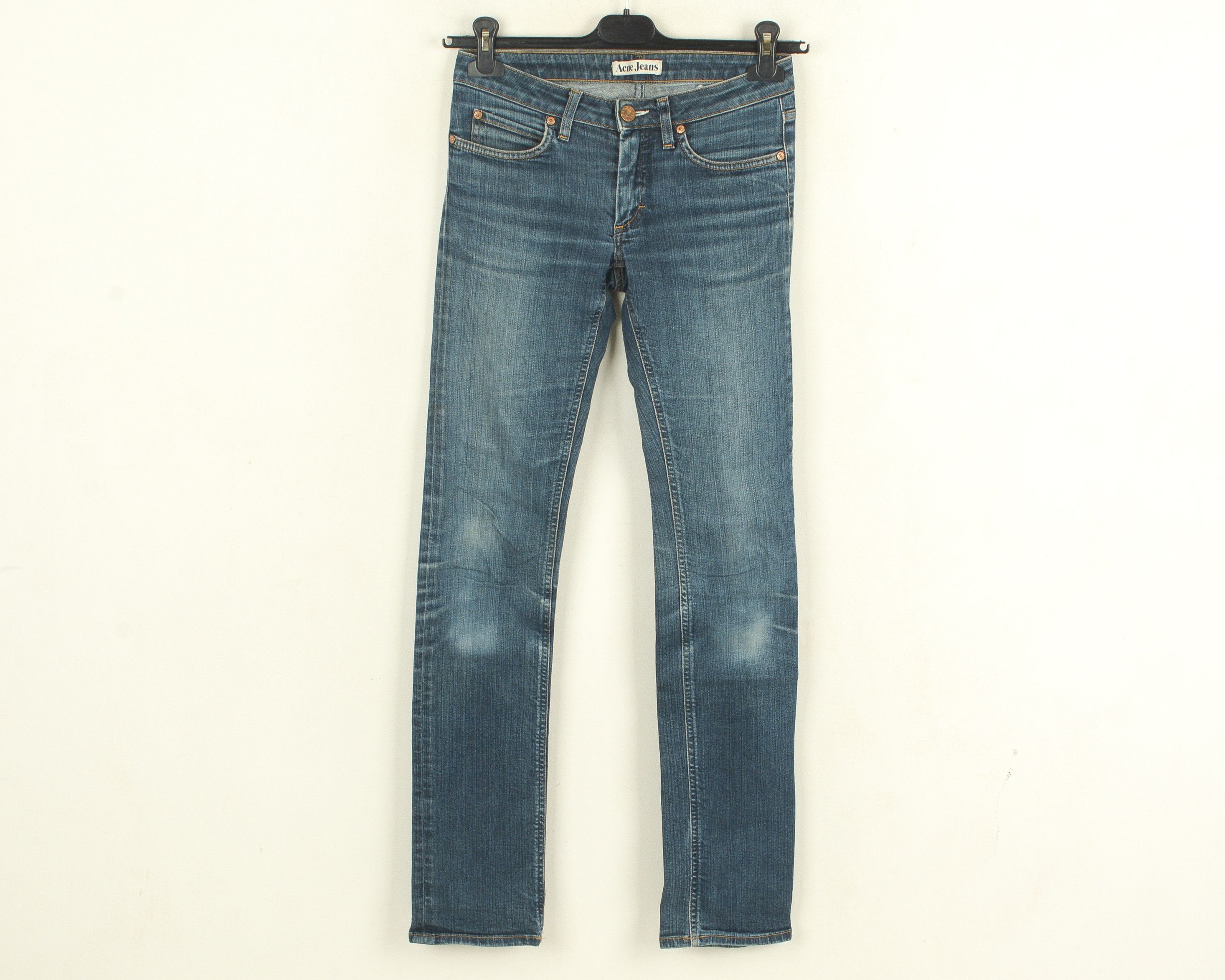 Acne Studios Jeans Hep Raw Women's W27 L34 Skinny Slim Denim Trousers Size 27" / US 4 / IT 40 - 1 Thumbnail