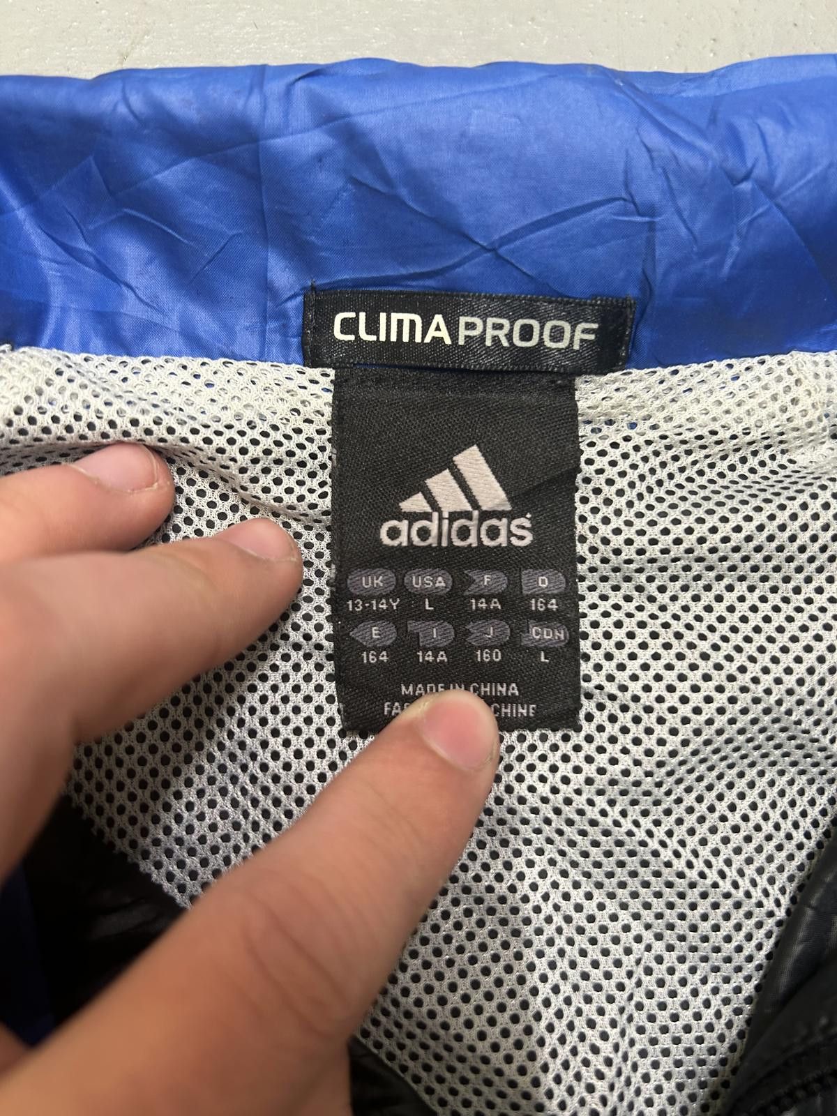 Adidas Adidas ClimaProof Jacket - Black & Blue Size US M / EU 48-50 / 2 - 4 Thumbnail