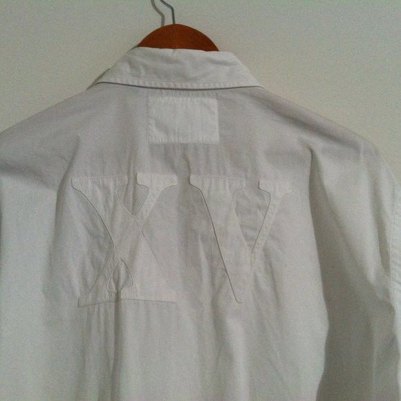Faconnable FACONNABLE MENS WHITE COTTON CASUAL SHIRT SIZE: XL Size US XL / EU 56 / 4 - 2 Thumbnail