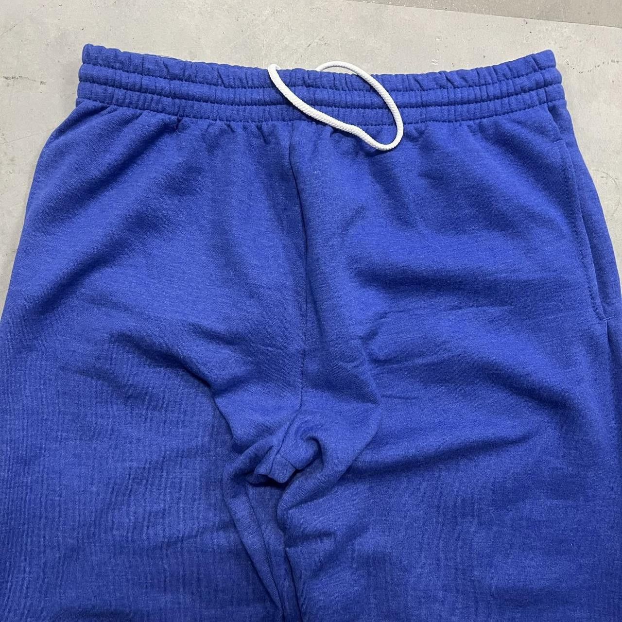Vintage Crazy Vintage Y2K/2000s Baggy Royal Blue Sweatpants with adjustable waistband and drawstring! Size US 36 / EU 52 - 3 Thumbnail