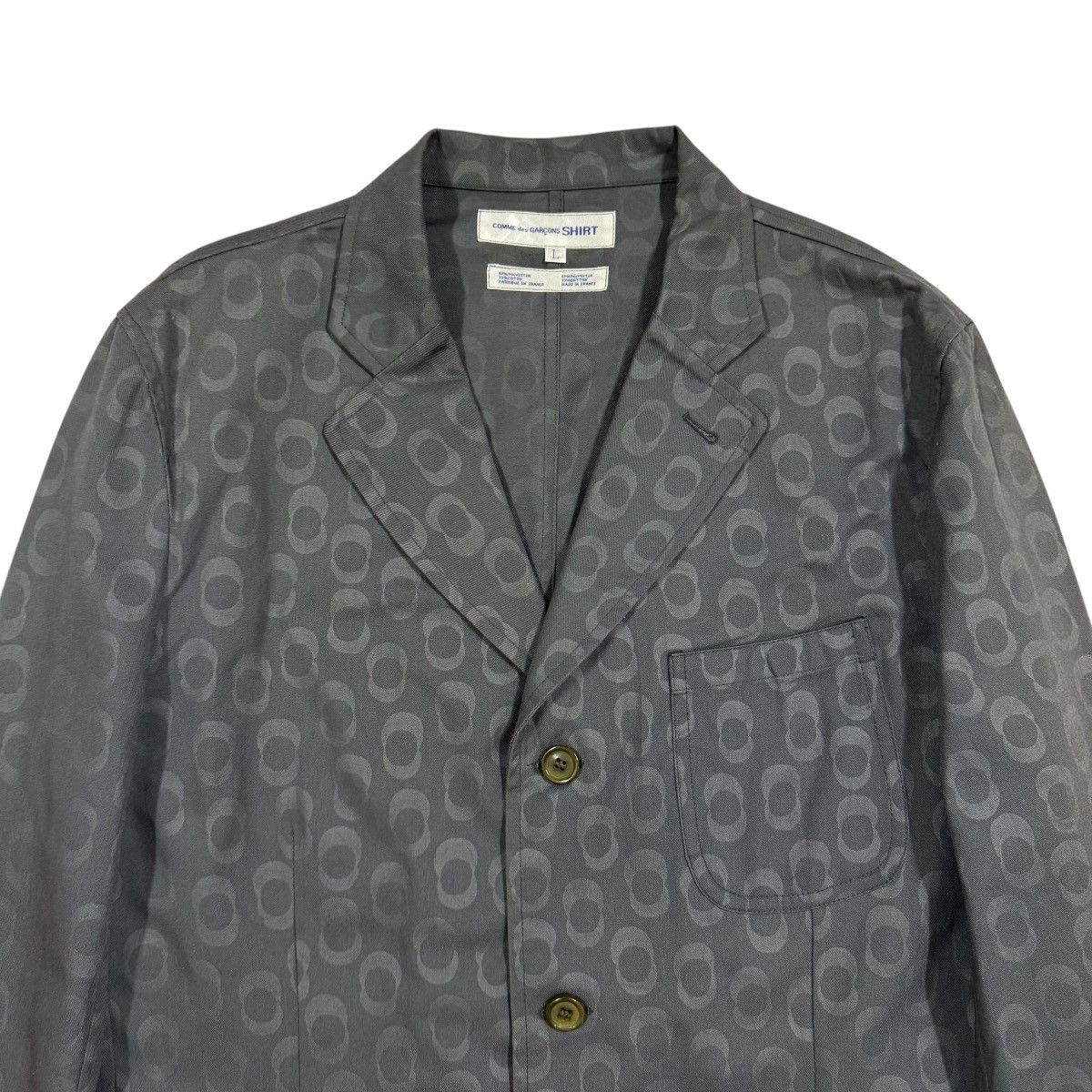 Comme des Garcons Homme Plus Comme Des Garcons SHIRT Printed Mad Coat Jacket France Size 40L - 3 Thumbnail