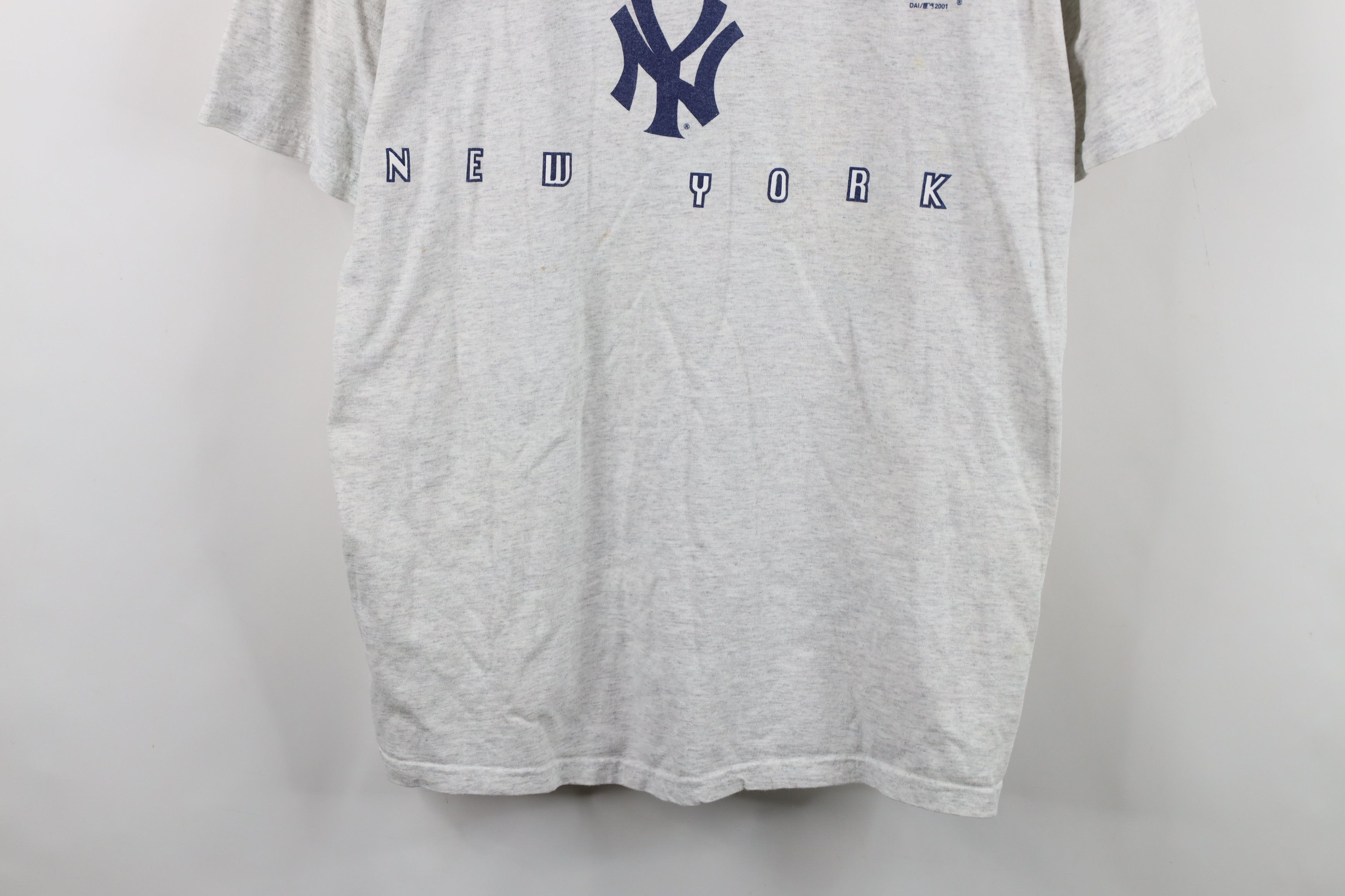 Vintage Vintage Y2K 2001 New York Yankees Baseball T-Shirt Gray Size US XXL / EU 58 / 5 - 3 Thumbnail