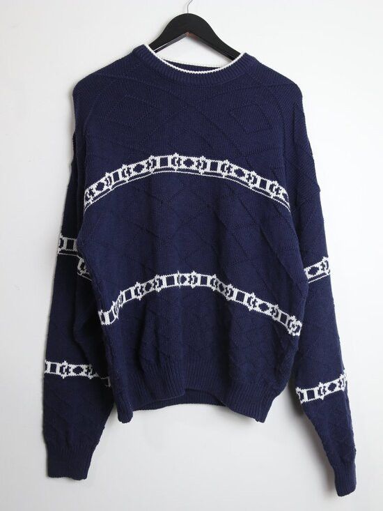 Other Vintage Northcountry Eaton Textured Knit Isle Sweater Size US L / EU 52-54 / 3 - 1 Thumbnail