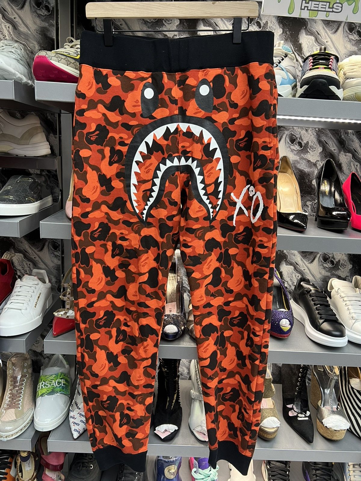Bape Bape x The Weeknd XO Camo Shark Slim Sweatpants Size US 36 / EU 52 - 1 Thumbnail