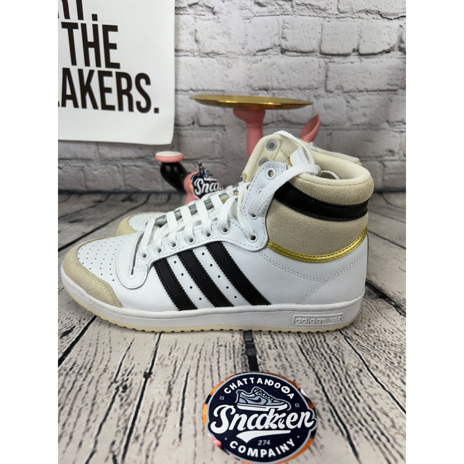 Adidas Adidas Originals Top Ten Basketball Shoes Mens 9 Black Size US 9 / EU 42 - 3 Thumbnail