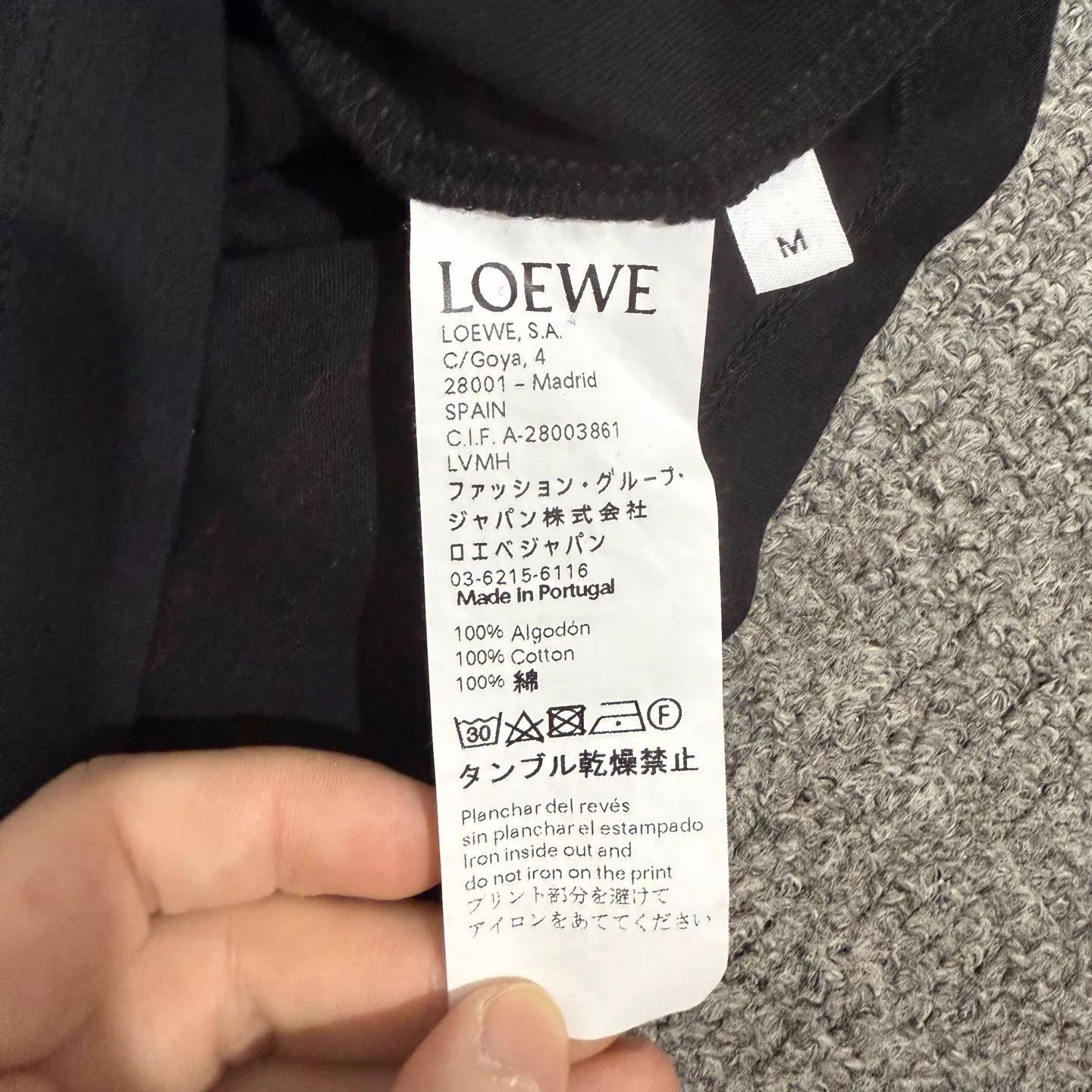 Loewe Loewe Black Printed Logo SS Tee M 99 New Size US M / EU 48-50 / 2 - 4 Thumbnail