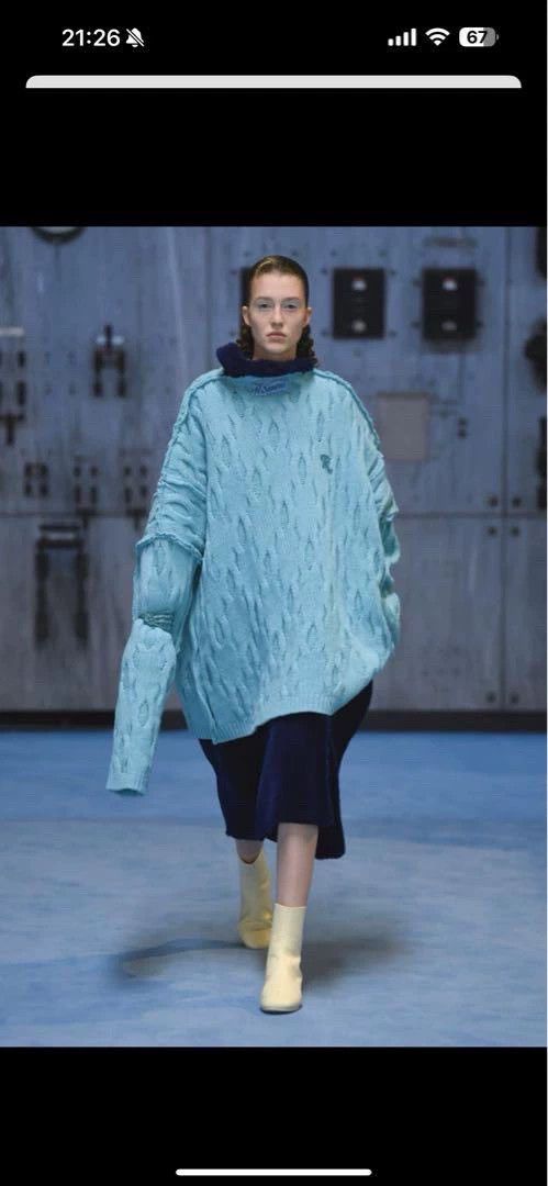 Raf Simons Raf Simons Size1 21AW large silhouette knitwear sweater Size XS / US 0-2 / IT 36-38 - 1 Thumbnail