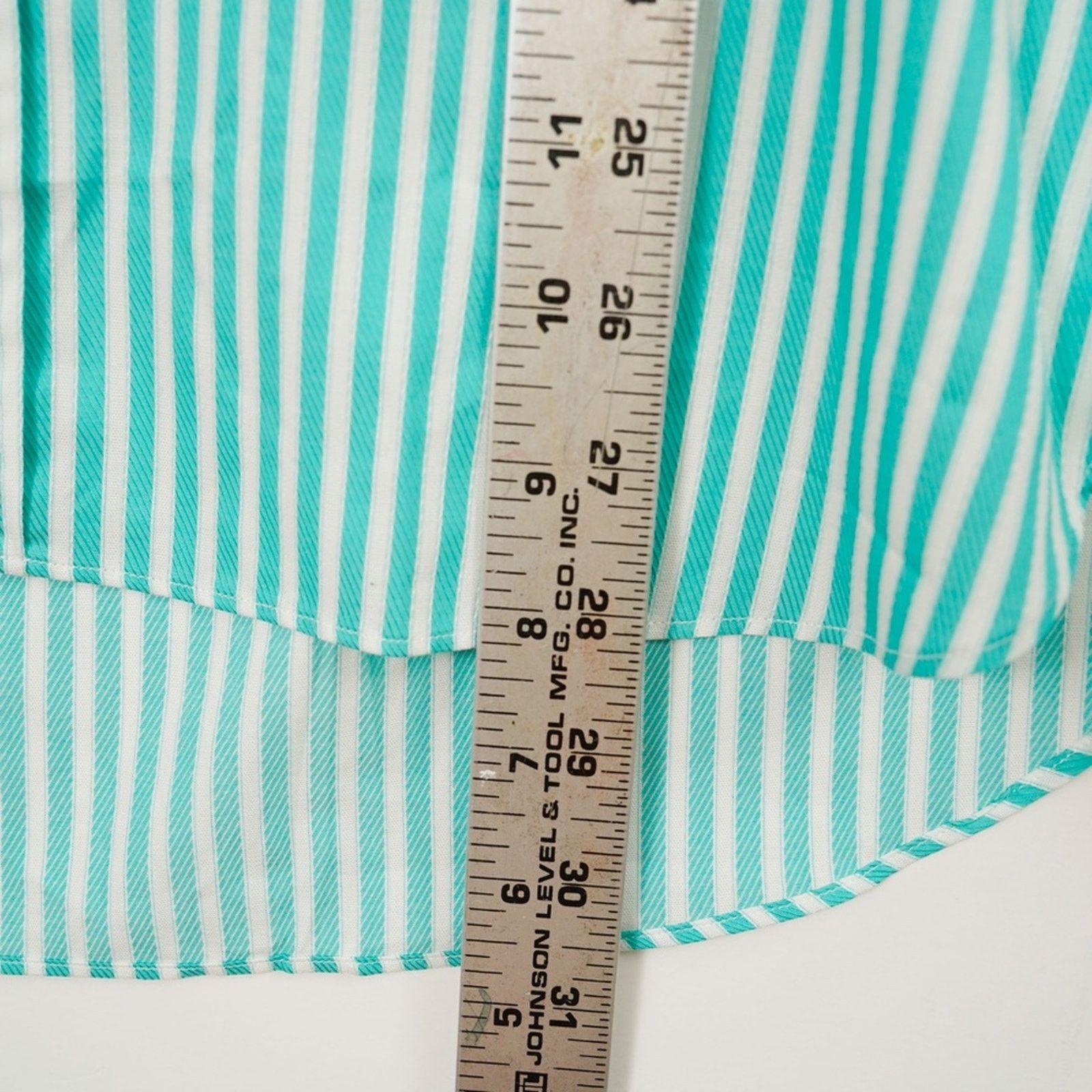 J. Press J.Press Green White Stripe Button-Up Shirt Long Sleeve M Size US M / EU 48-50 / 2 - 11 Thumbnail