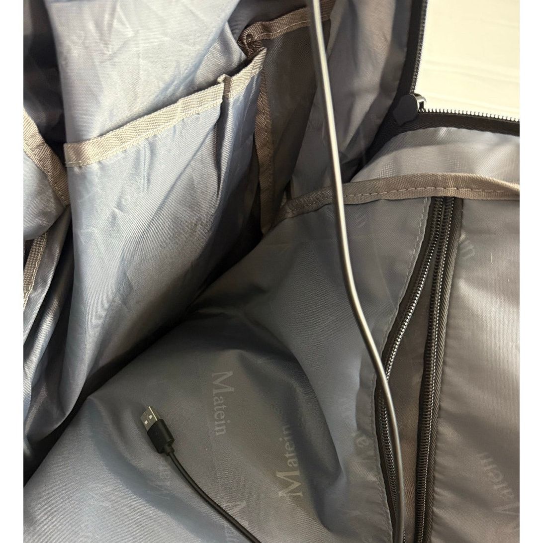 Other Matein Travel Backpack - Gray - New with Tags & Charger Size ONE SIZE - 9 Thumbnail