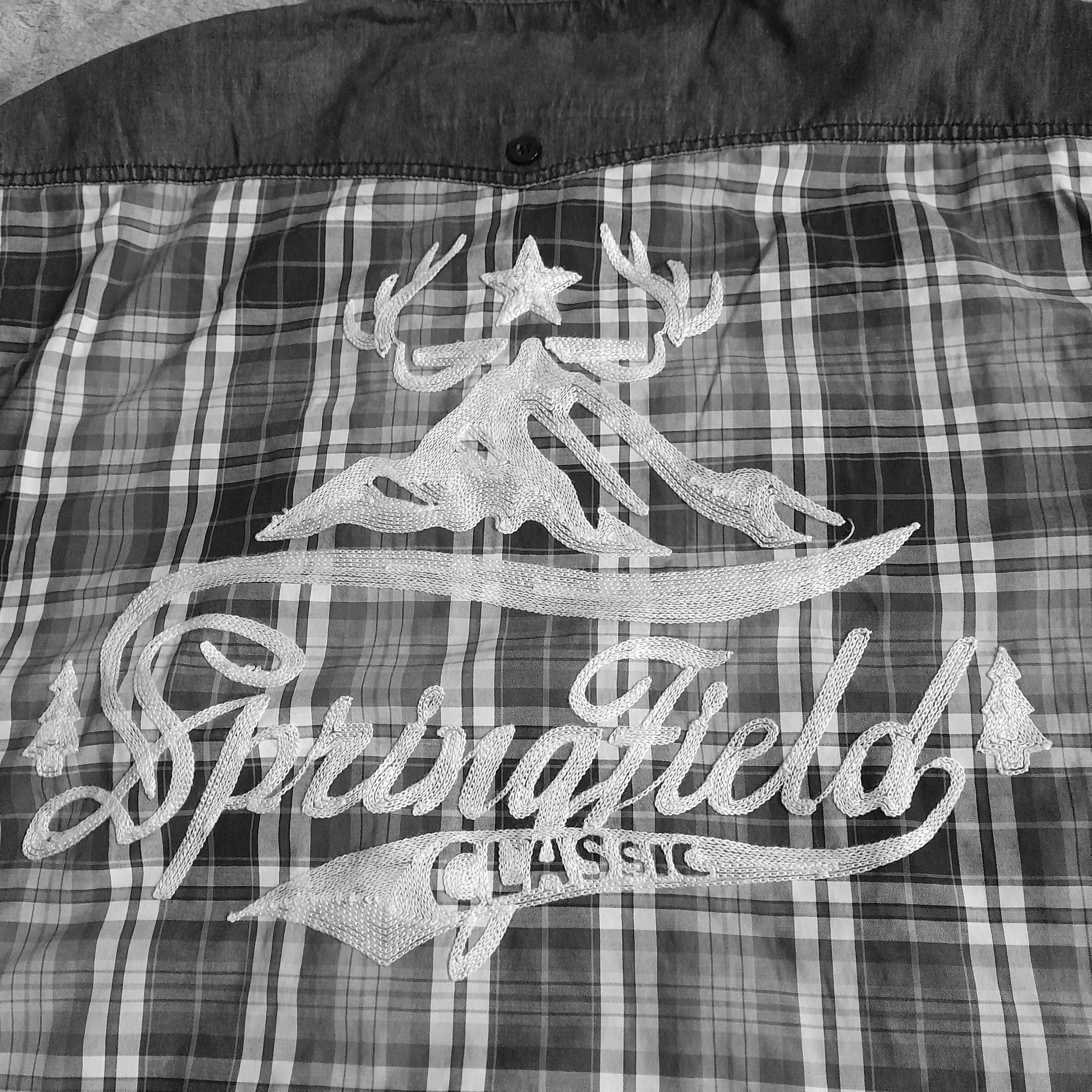 Springfield Raw Blue Springfield Classic Men's Plaid Shirt Size US XXL / EU 58 / 5 - 8 Thumbnail