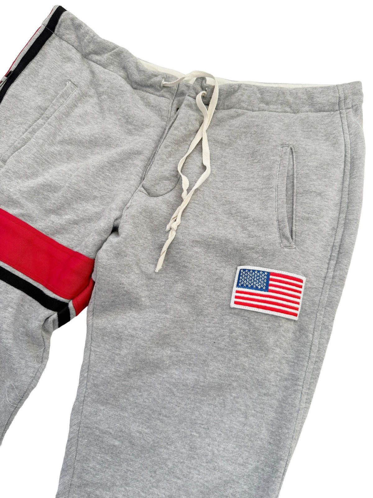 Greg Lauren Sz3 Unreleased Grey Racing GL Lounge Sweatpant Size US 32 / EU 48 - 2 Thumbnail