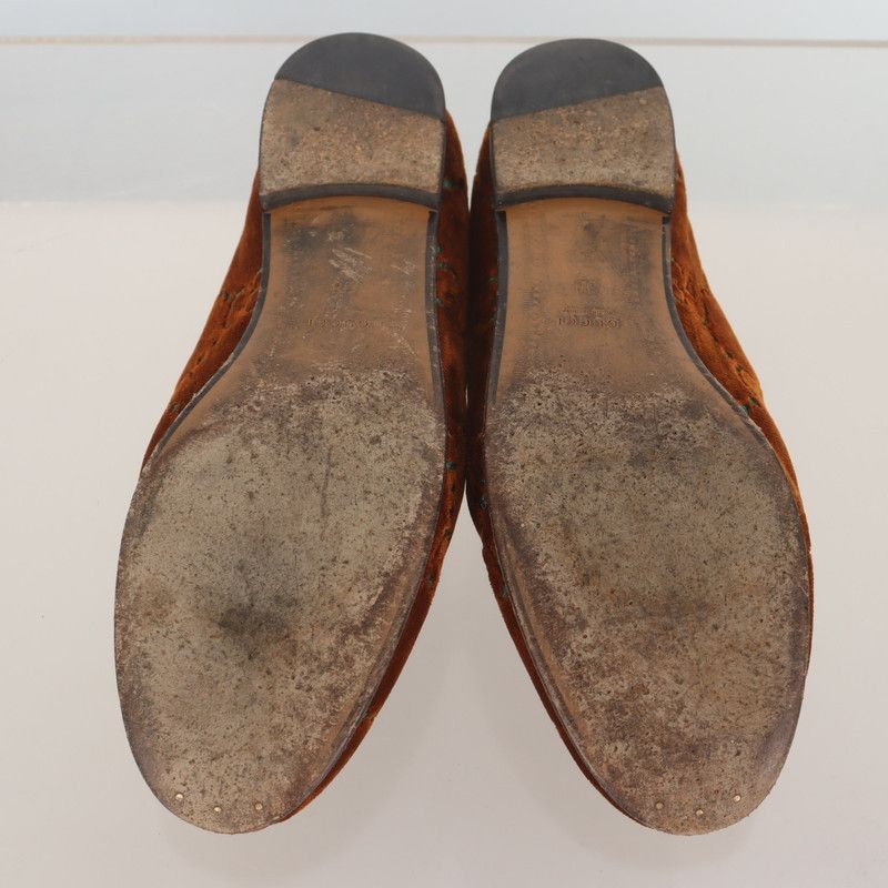 Gucci Gucci Velvet Loafers in Brown - Size US 7.5 / EU 40-41 - 2 Thumbnail