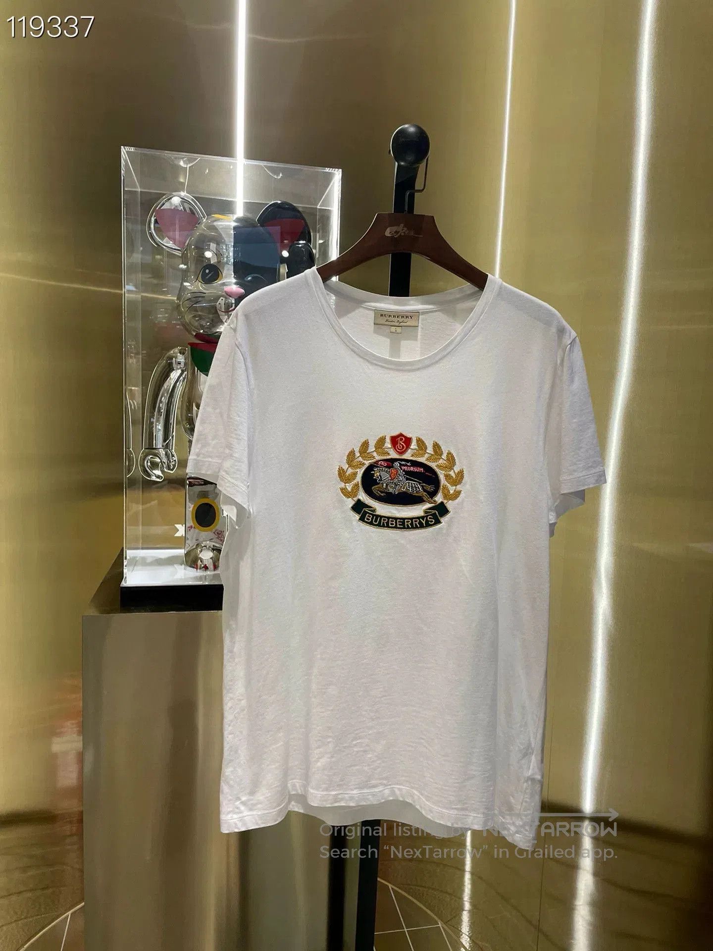 Burberry Burberry Unisex White T. Size US L / EU 52-54 / 3 - 1 Thumbnail