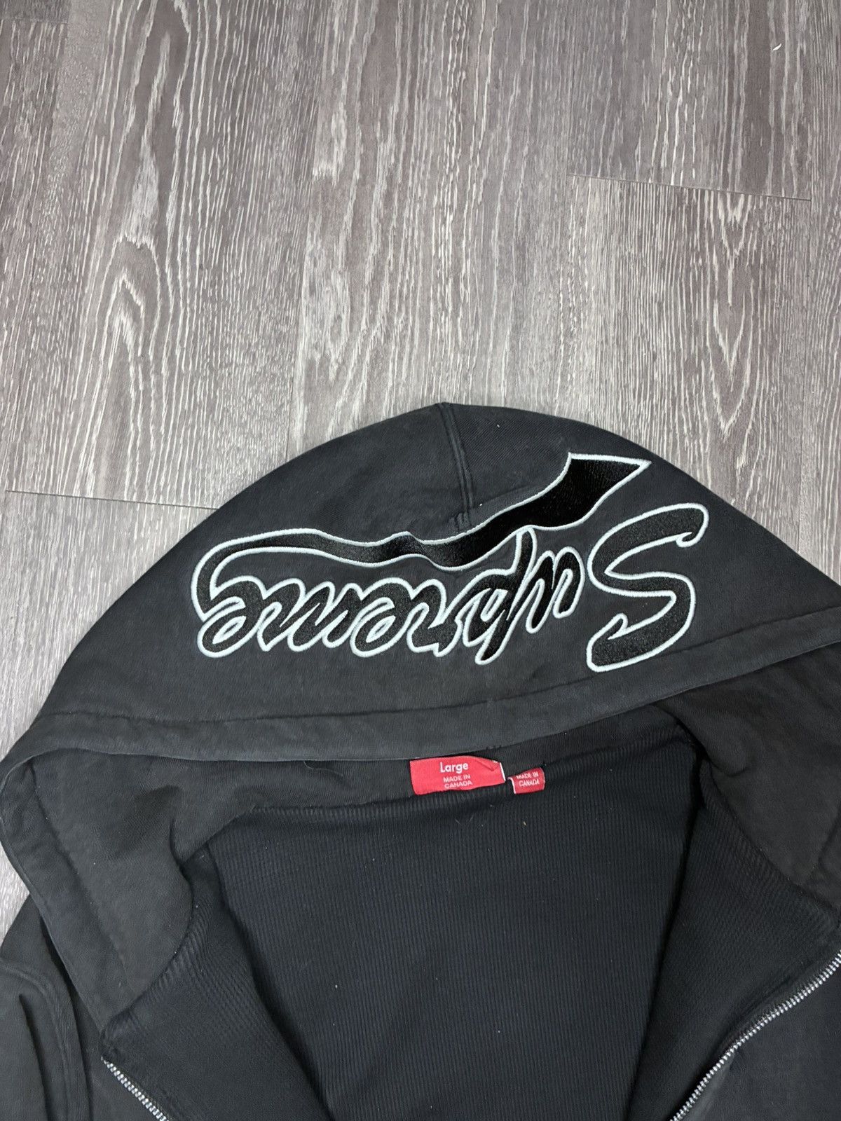 Supreme supreme script logo zip up hoodie Size US L / EU 52-54 / 3 - 2 Thumbnail