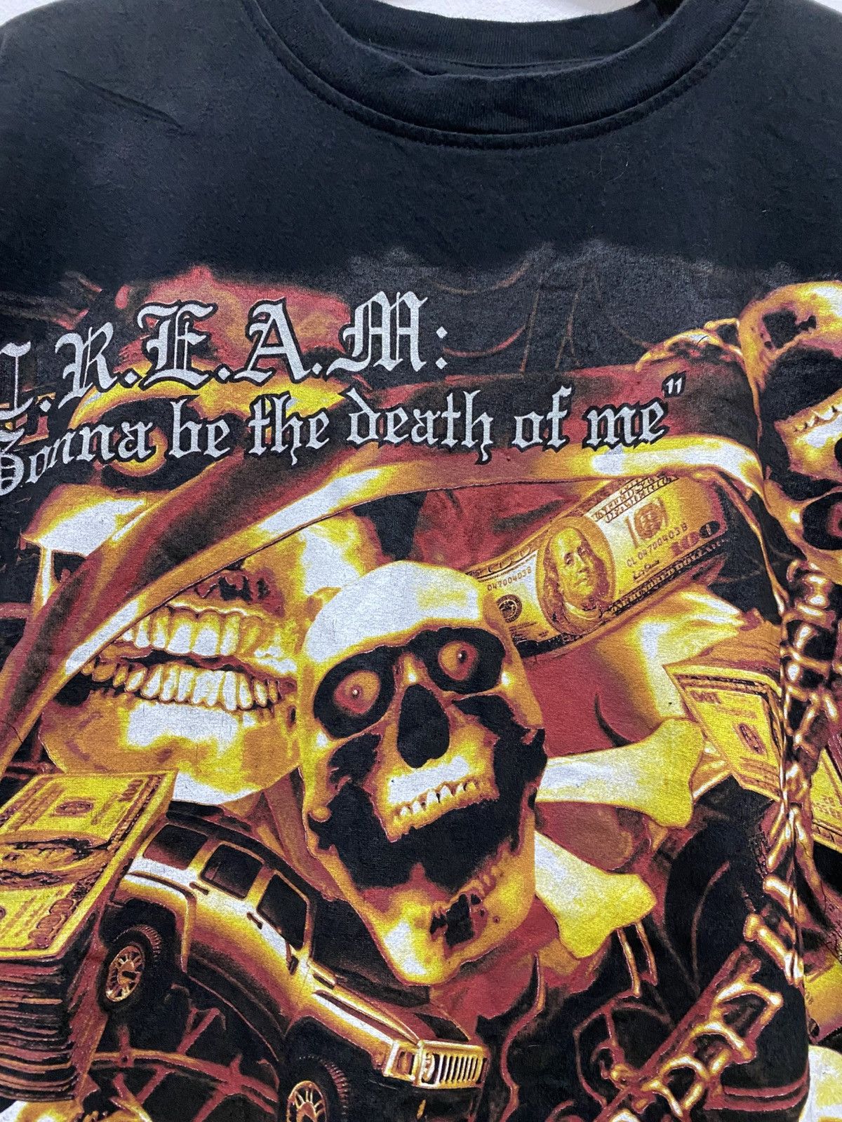 Band Tees × Vintage × Wu-Tang Clan Vintage Y2K C.R.E.A.M Gonna Be The Death Skull Tee Size US XL / EU 56 / 4 - 5 Thumbnail
