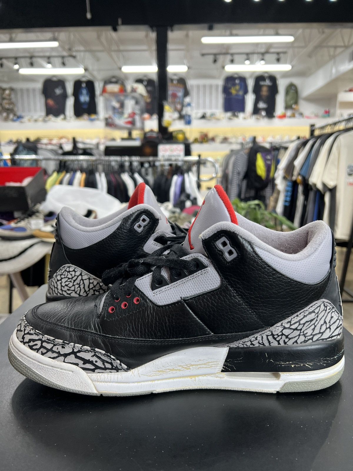 Jordan Brand Air Jordan 3 Black Cement CDP Sz. 10.5 (2008) Size US 10.5 / EU 43-44 - 3 Thumbnail