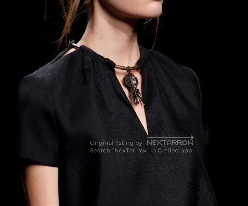Valentino Valentino Necklace silk dress Size S / US 4 / IT 40 - 8 Thumbnail