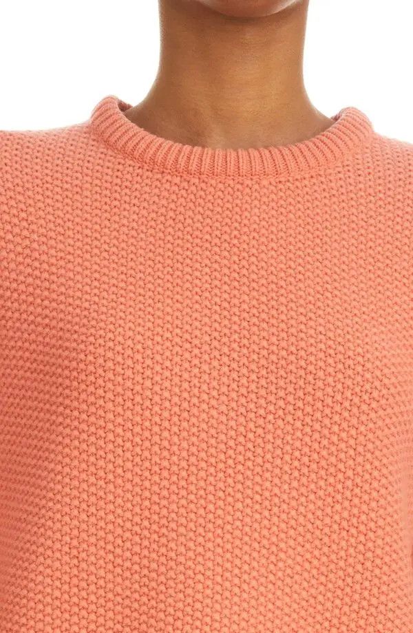 Chloe o1y0825 Cashmere Blend Sweater in Coral Size L / US 10 / IT 46 - 2 Thumbnail
