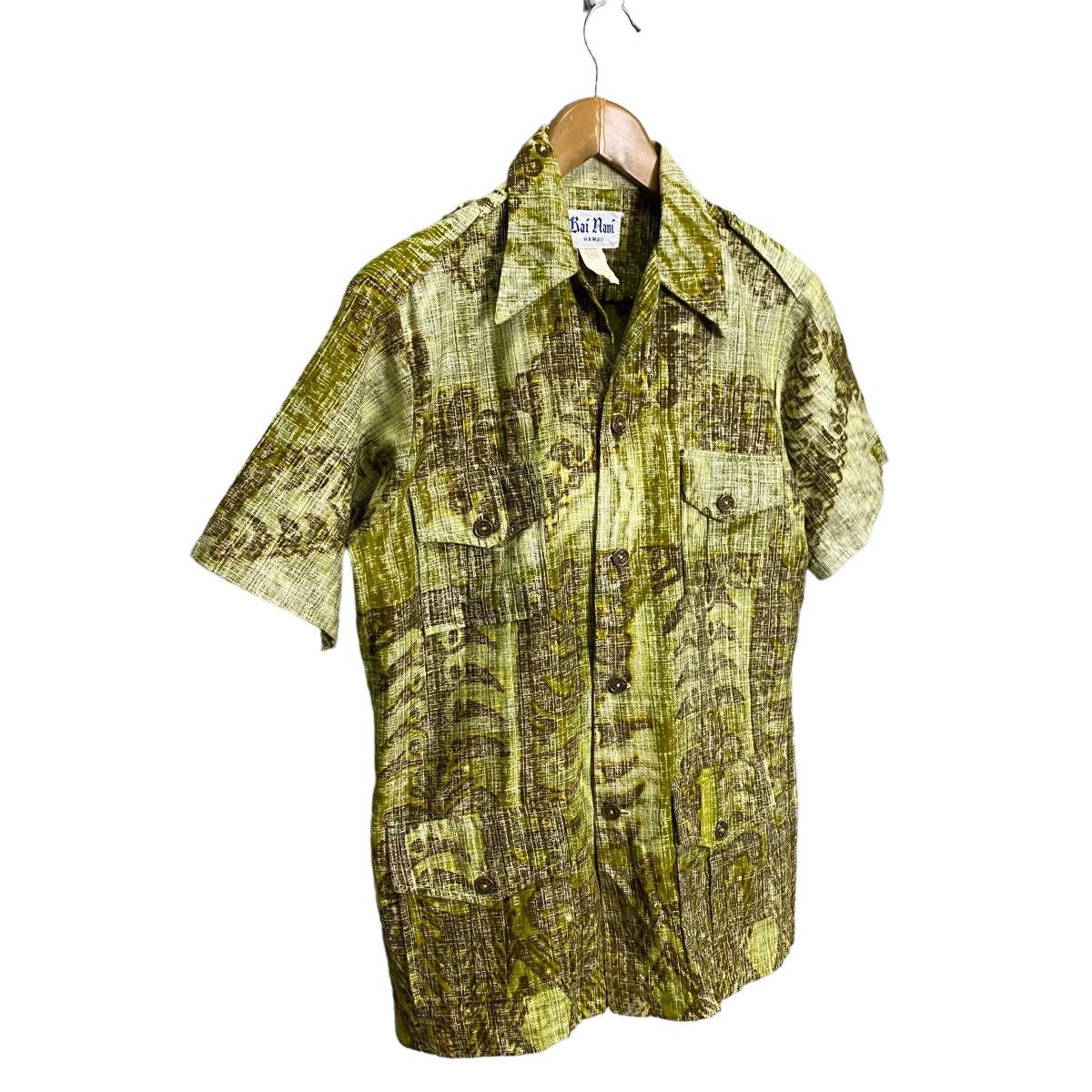 Vintage Kai Nani Made in Hawaii 4pocket metal button shirt Size US M / EU 48-50 / 2 - 2 Thumbnail