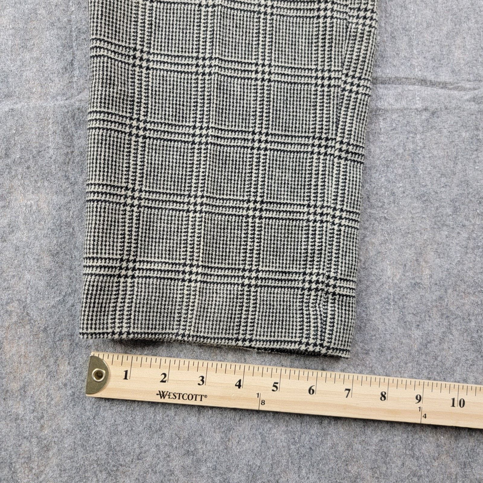 Todd Snyder Todd Snyder Plaid Wool Trouser Multi Cream Black *Read* Size US 31 - 8 Thumbnail