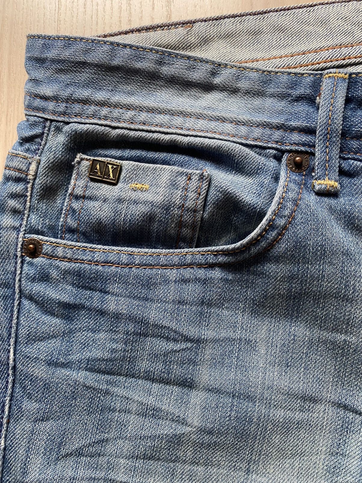 Armani Exchange × Emporio Armani × Vintage Armani Exchange х Pocket Logo х Flared Fit Pants Size US 34 / EU 50 - 4 Thumbnail