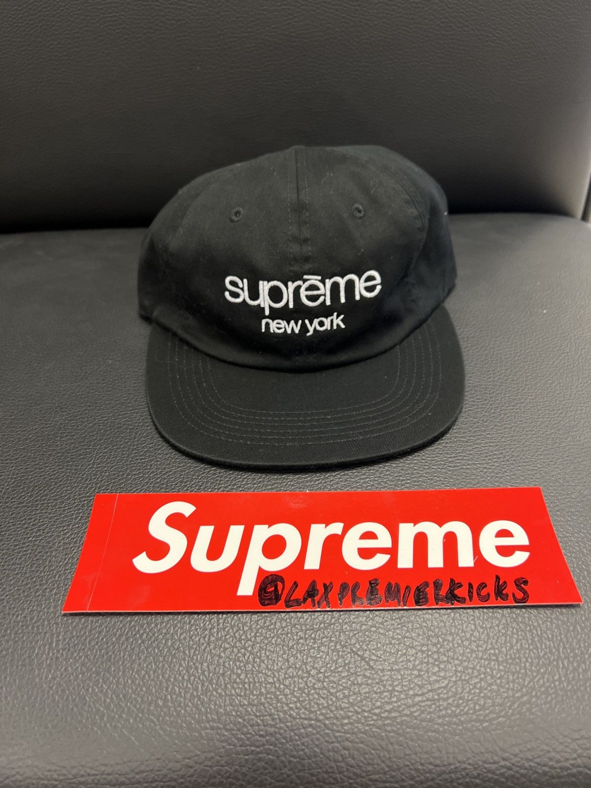 Supreme Classic Logo 6-Panel ブラック 18ss
