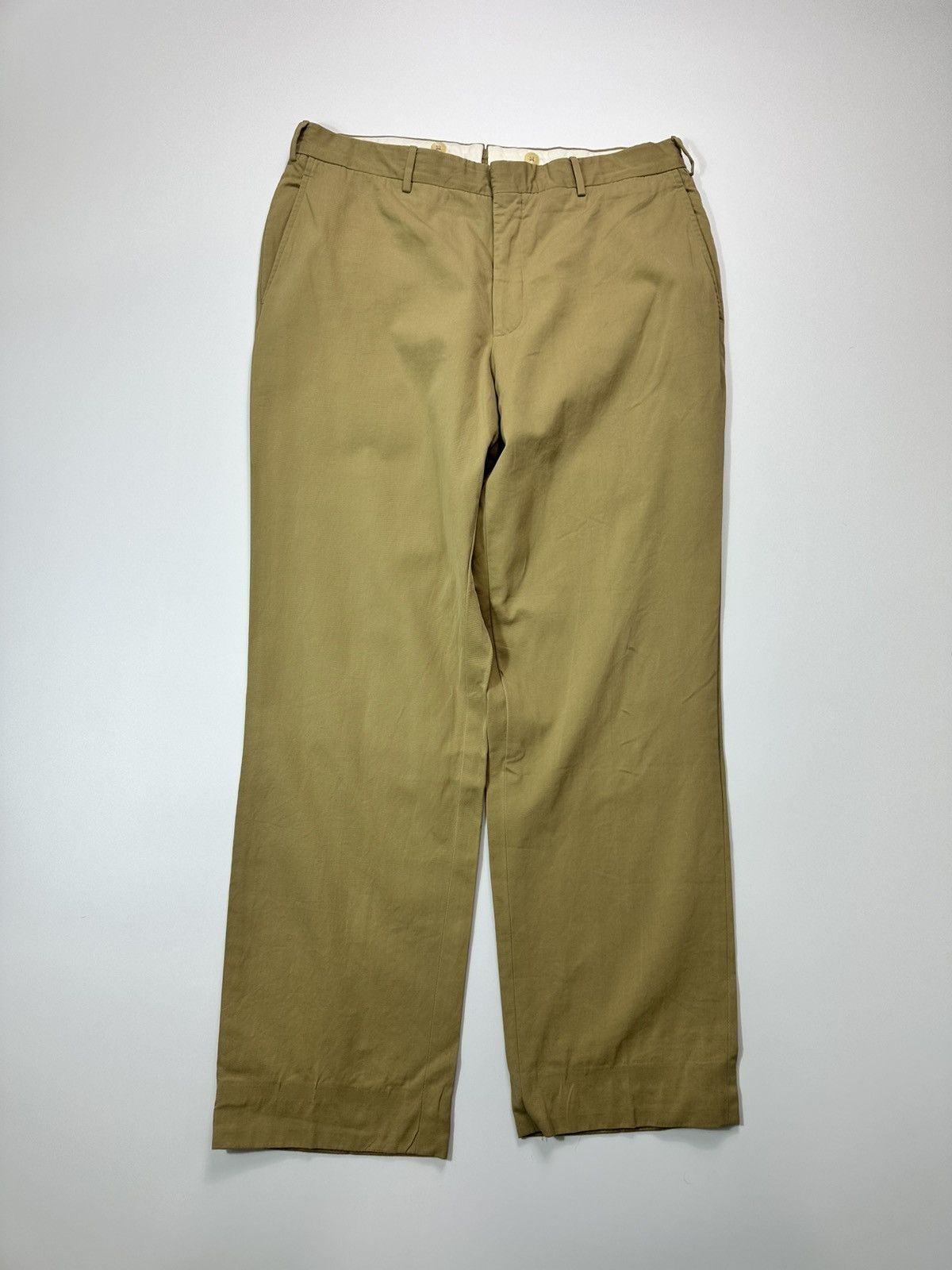 Polo Ralph Lauren Polo Ralph Lauren Classic Pants Men's Made In Italy Beige Size US 33 - 1 Thumbnail