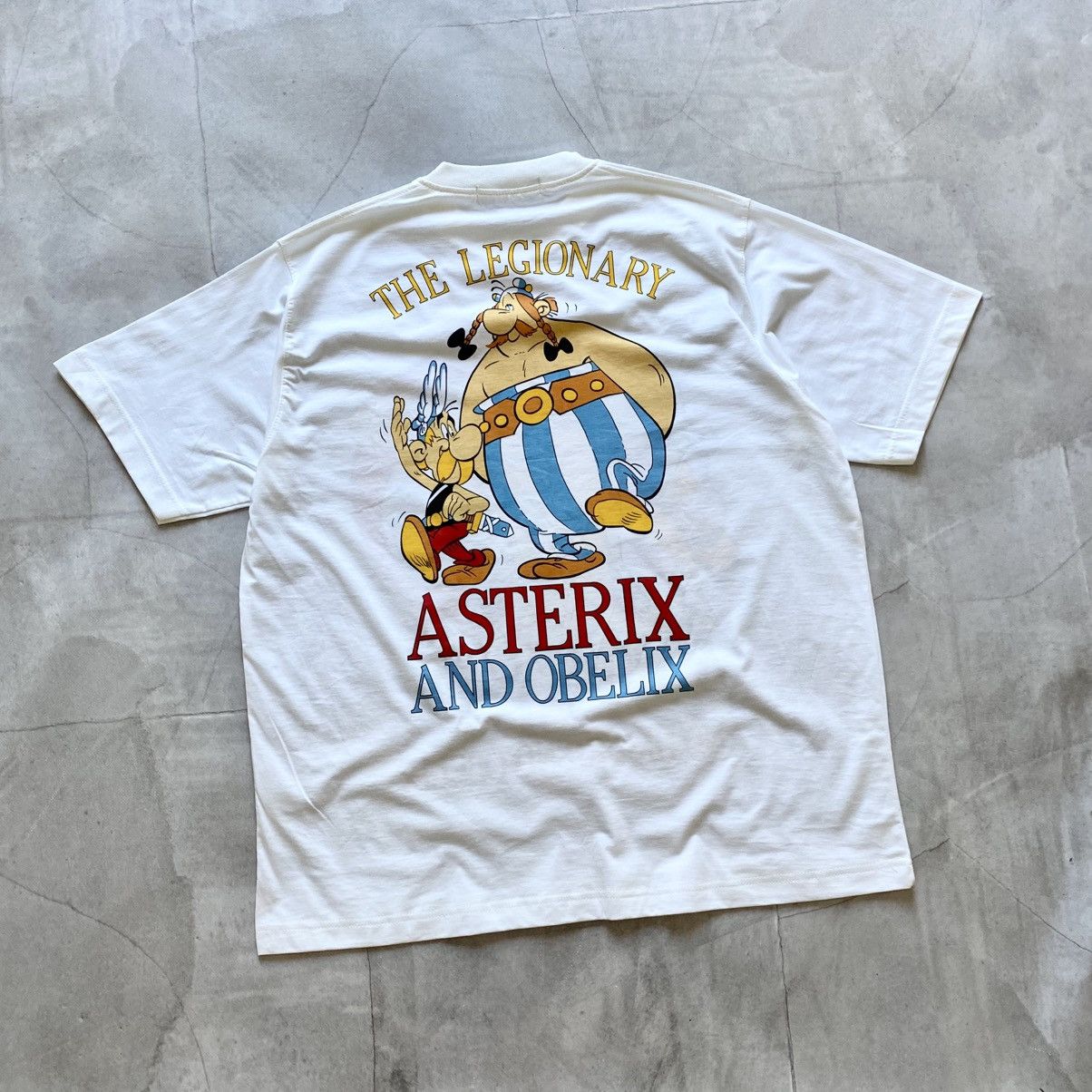 Other Rare 80-90s Asterix And Obelix Big Logo Cartoon T-shirt Size US XL / EU 56 / 4 - 3 Thumbnail