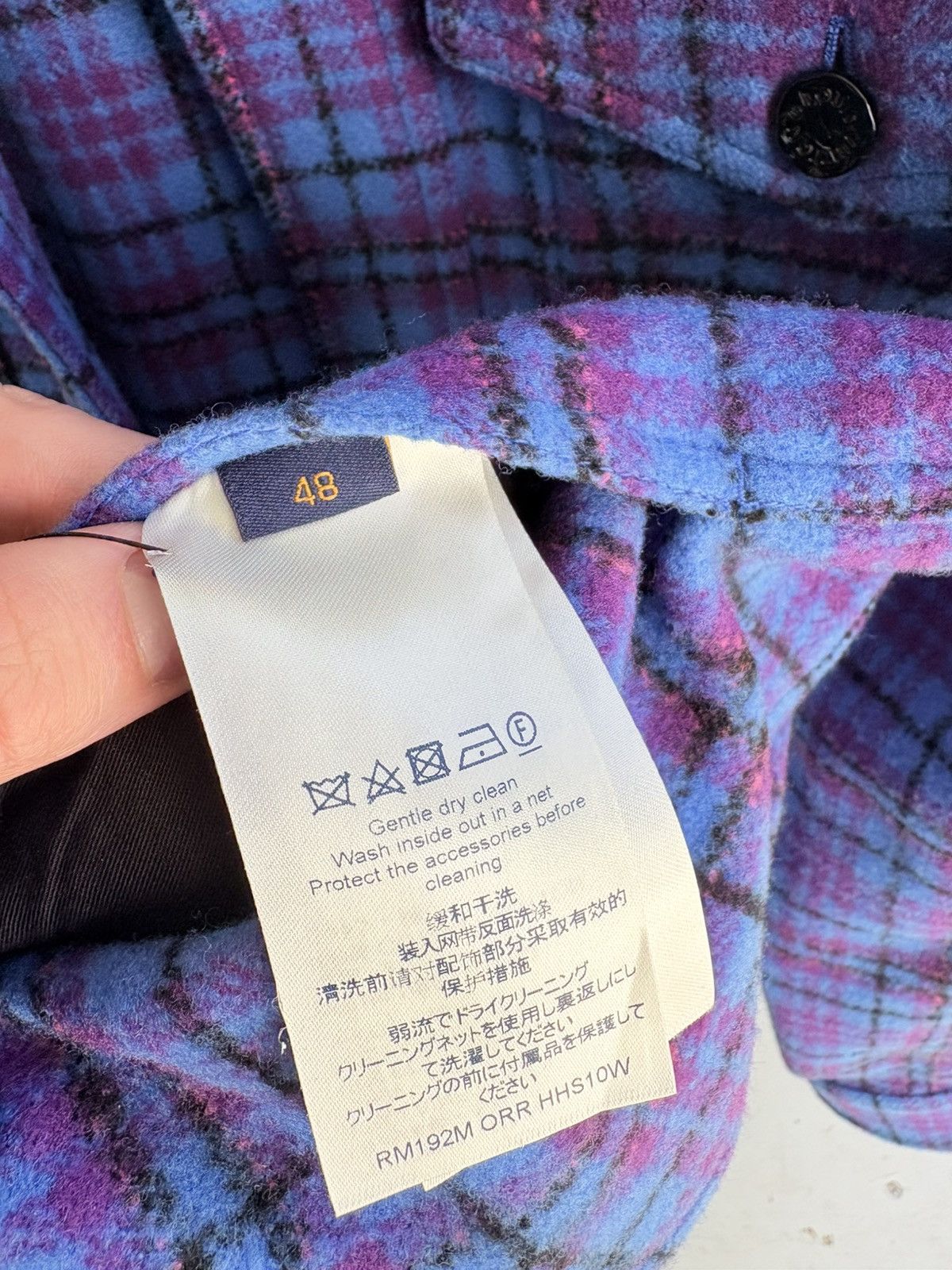Louis Vuitton Oversize Blue Trucker Flannel Jacket Size US M / EU 48-50 / 2 - 6 Thumbnail