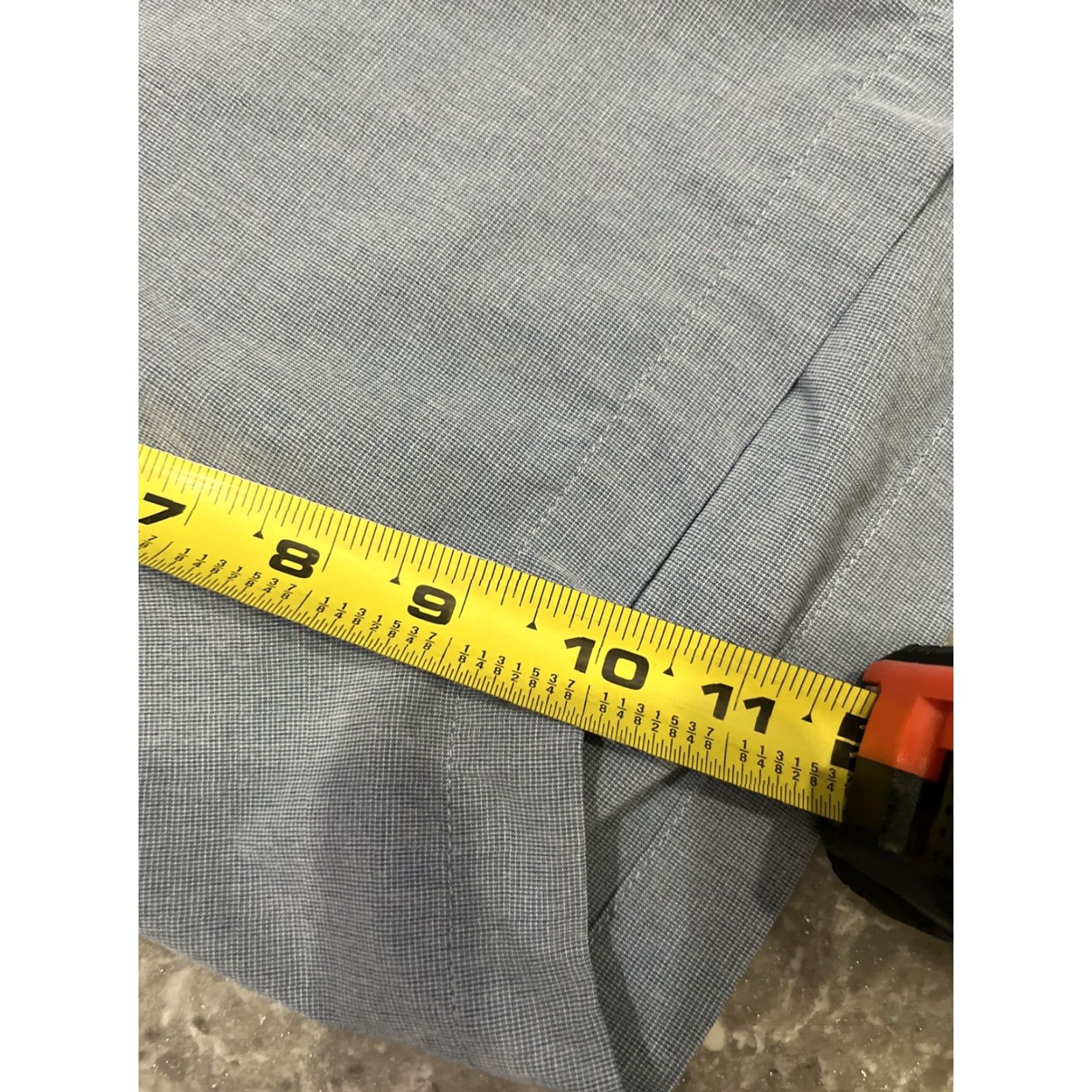TravisMathew Travis Mathew Shorts Mens 38 Blue Golf Performance Stretch Outdoor Chino Casual Slant Pocket Regular Rise Mid-10-12Zipper Button Hem? Size US 38 / EU 54 - 6 Thumbnail