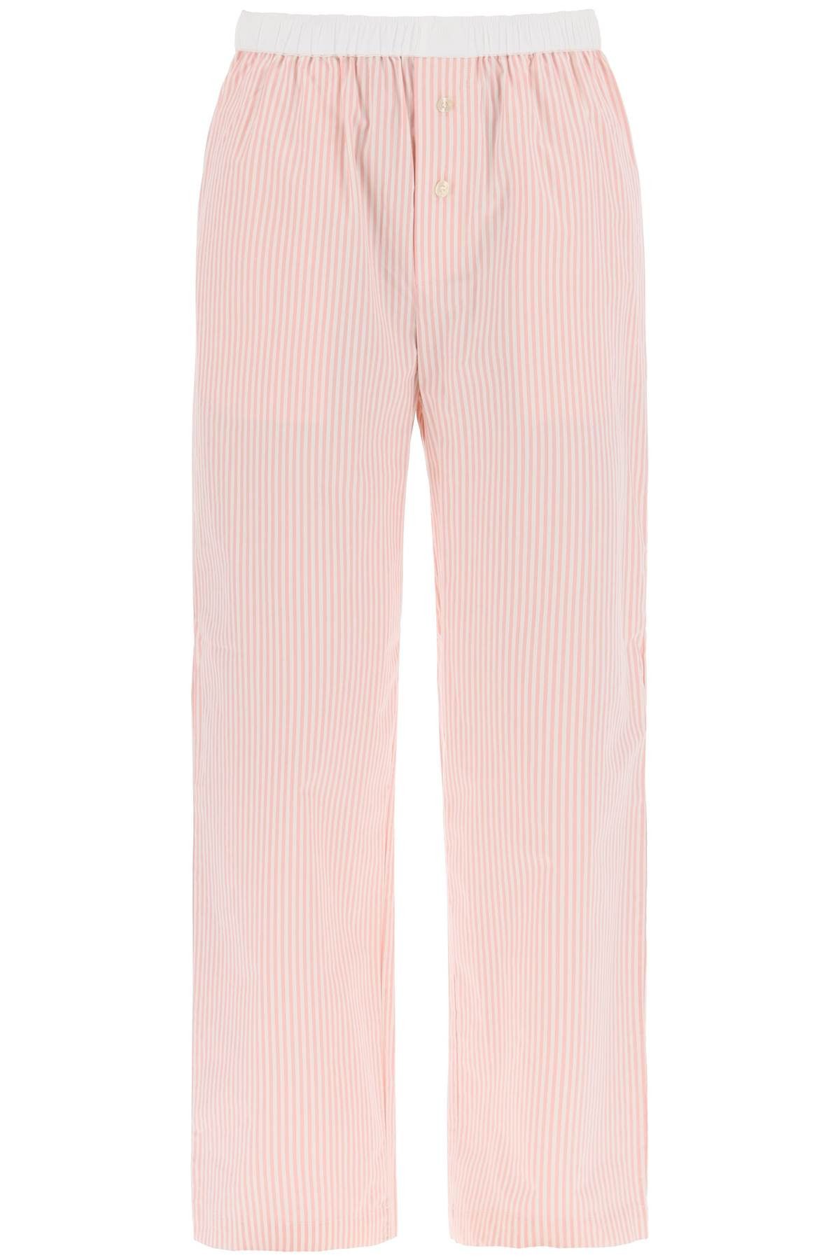 image of By Malene Birger Helsy Pants in Pink Stripe, Women's (Size 26)
