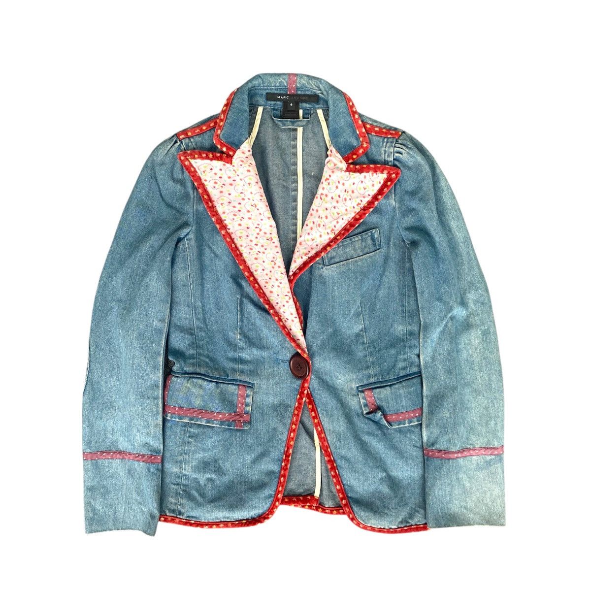 Beauty Beast × Marc Jacobs × Vintage Vintage Marc Jacobs Blazer Jeans Jacket Coat Size S / US 4 / IT 40 - 1 Thumbnail