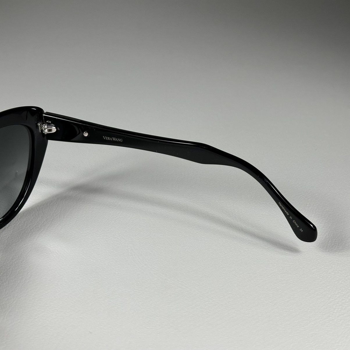 Vera Wang Vera Wang Flowen V282 Black Cat Eye Sunglasses Size ONE SIZE - 5 Thumbnail