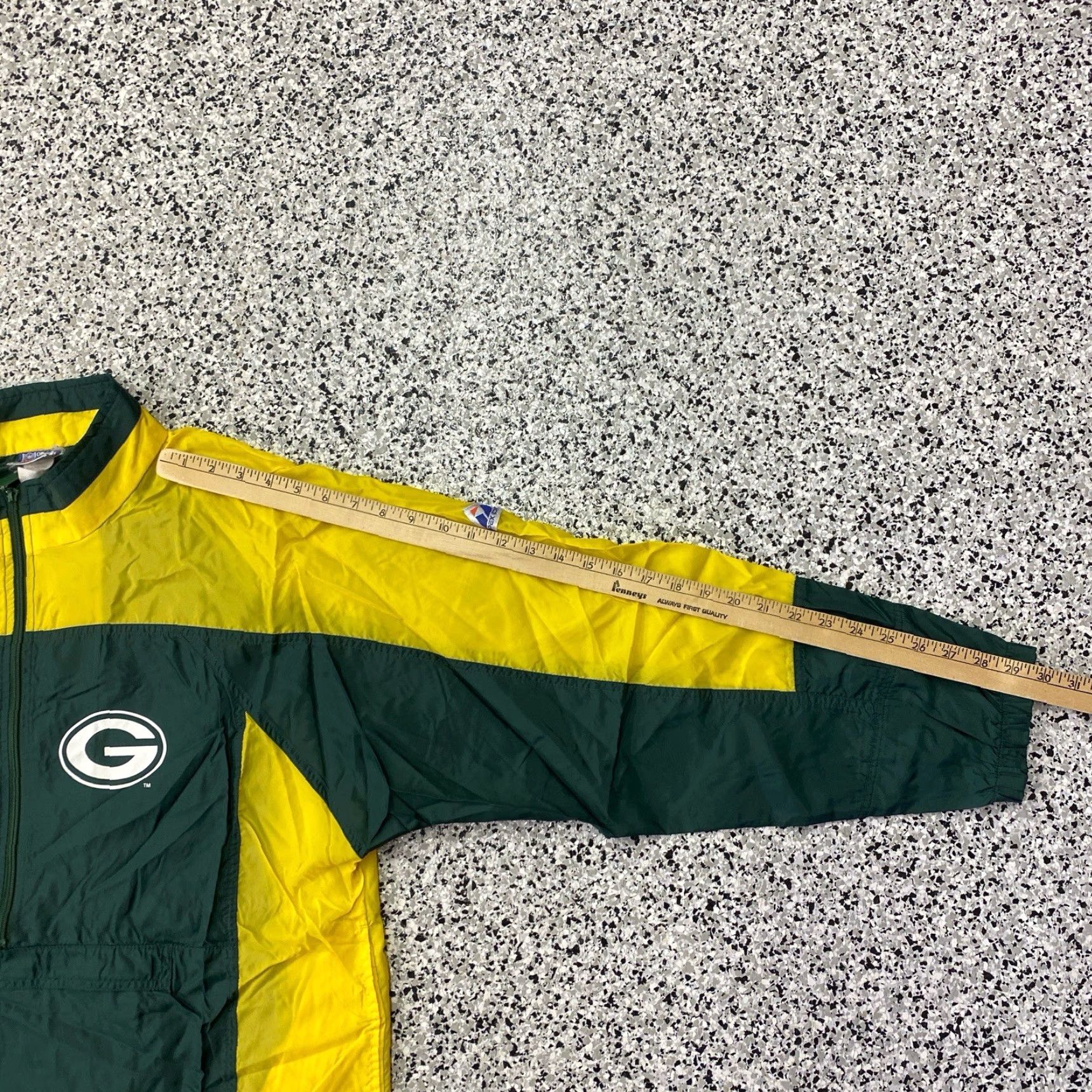 NFL VINTAGE 80s Apex One NFL Green Bay Packers Windbreaker Medium Green Packers Logo Jacket Boys/Men? Size US M / EU 48-50 / 2 - 4 Thumbnail