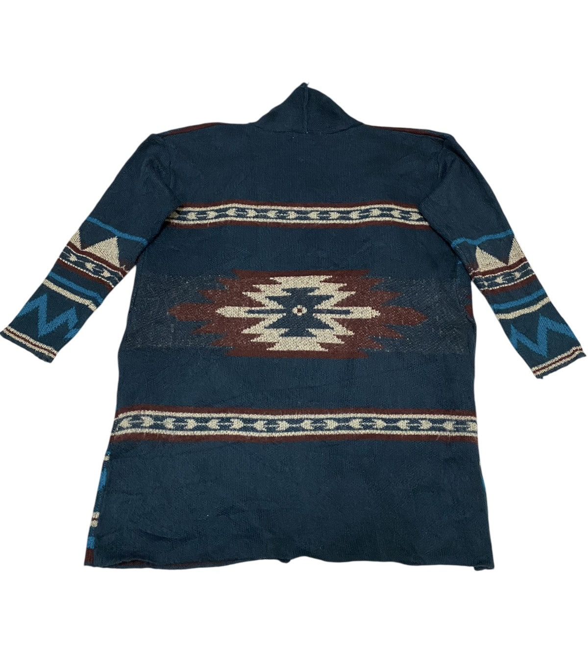 Aran Isles Knitwear × Aztech Mountain × Japanese Brand Avan Lily Navajo Screen Cardigan Knit (C4) Size US L / EU 52-54 / 3 - 3 Thumbnail