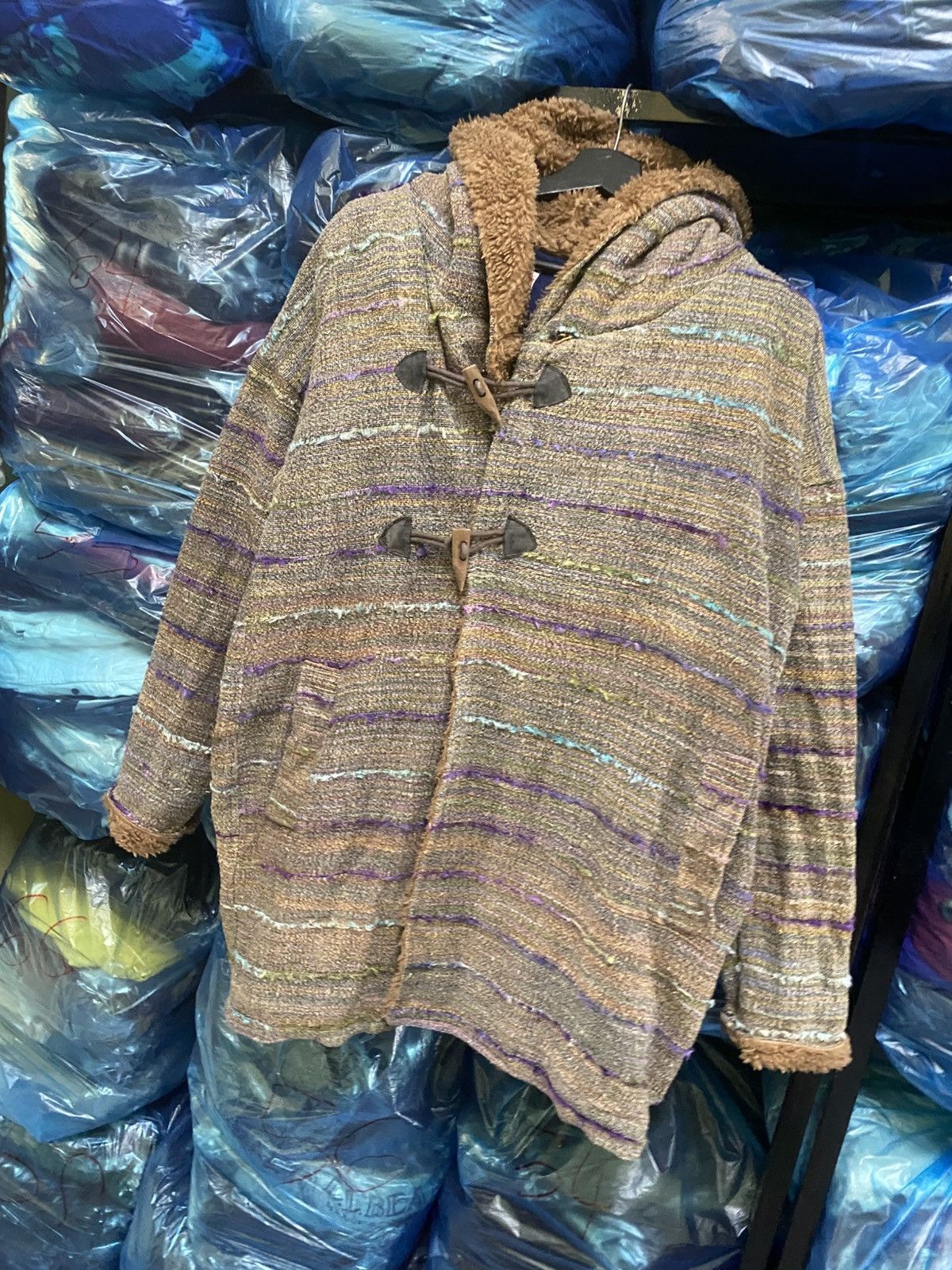 Japanese Brand Vintage Titicaca Baja Hoodie Coat Toggle Fleece Lining Size M / US 6-8 / IT 42-44 - 2 Thumbnail